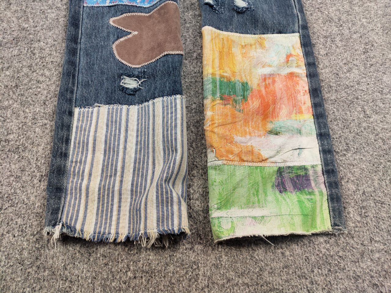 Jaded London × Vintage Vintage Japan Style Jaded london patchwork Denim Jeans Size US 34 / EU 50 - 3 Thumbnail