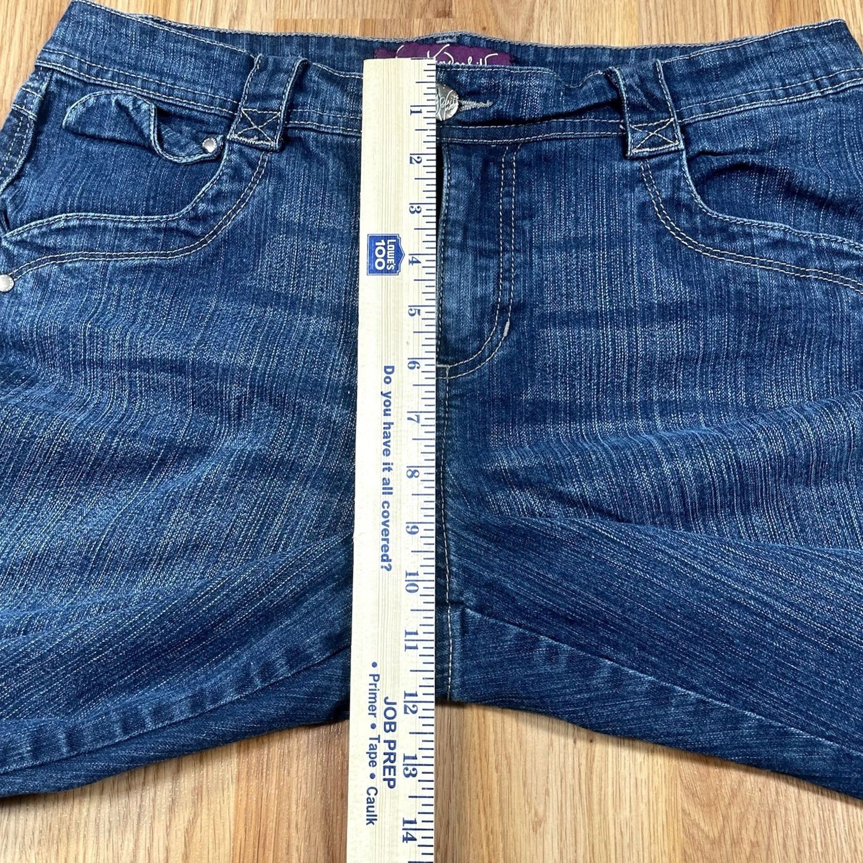 Gloria Vanderbilt Gloria Vanderbilt Denim Capri Shorts Womens 12P Petites Blue Jean Stretch Crop Size 34" / US 12 / IT 48 - 4 Thumbnail