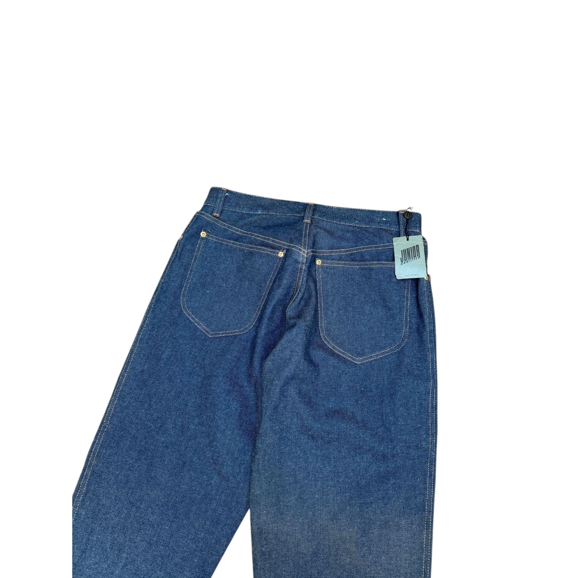 Jean Paul Gaultier Vintage Raw Cut Denim Jeans Size US 30 / EU 46 - 4 Thumbnail