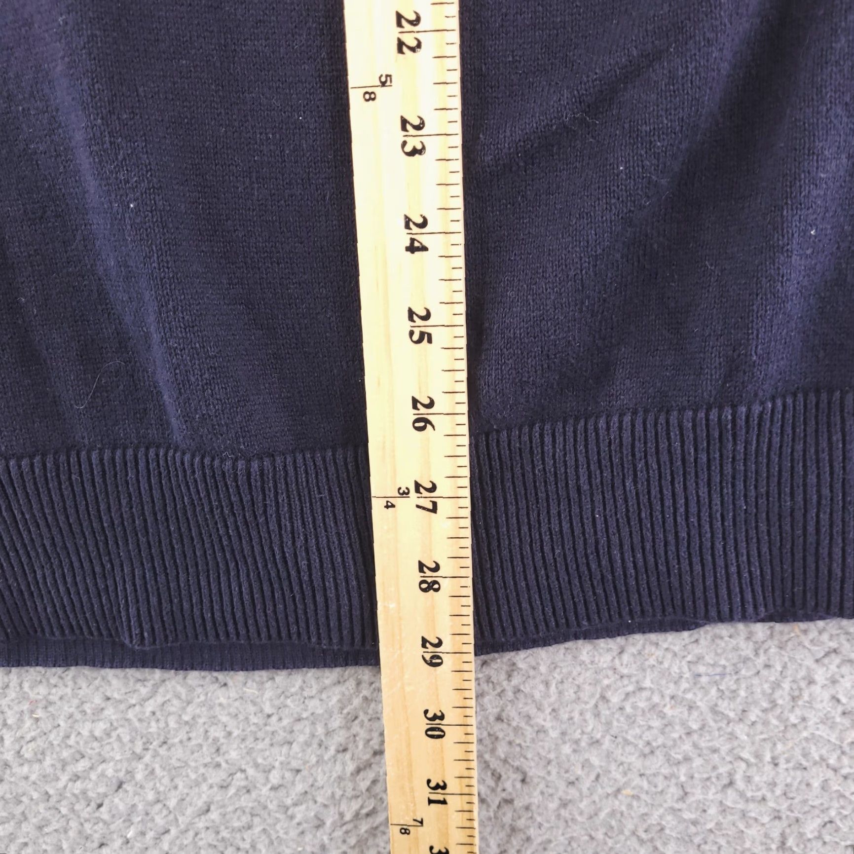 Old Navy Old Navy Sweater Mens Medium Navy Blue Quarter Zip Cotton Knit Pullover Basics Size US M / EU 48-50 / 2 - 7 Thumbnail