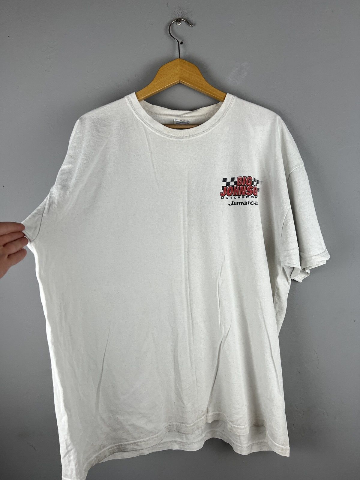 Vintage Vintage 1999 TITS or TIRES Big Johnson motorsports tee Size US XXL / EU 58 / 5 - 7 Thumbnail