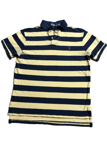 Polo Ralph Lauren Vintage Polo Ralph Lauren Custom Fit Striped Polo Size L Size US L / EU 52-54 / 3 - 1 Thumbnail
