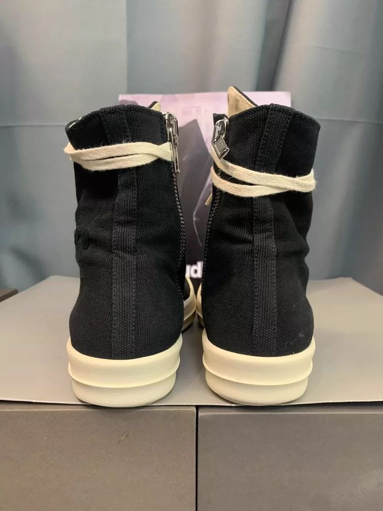 Rick Owens Rick Owens Satin High Top Black and White Sneakers Size US 7.5 / EU 40-41 - 7 Thumbnail