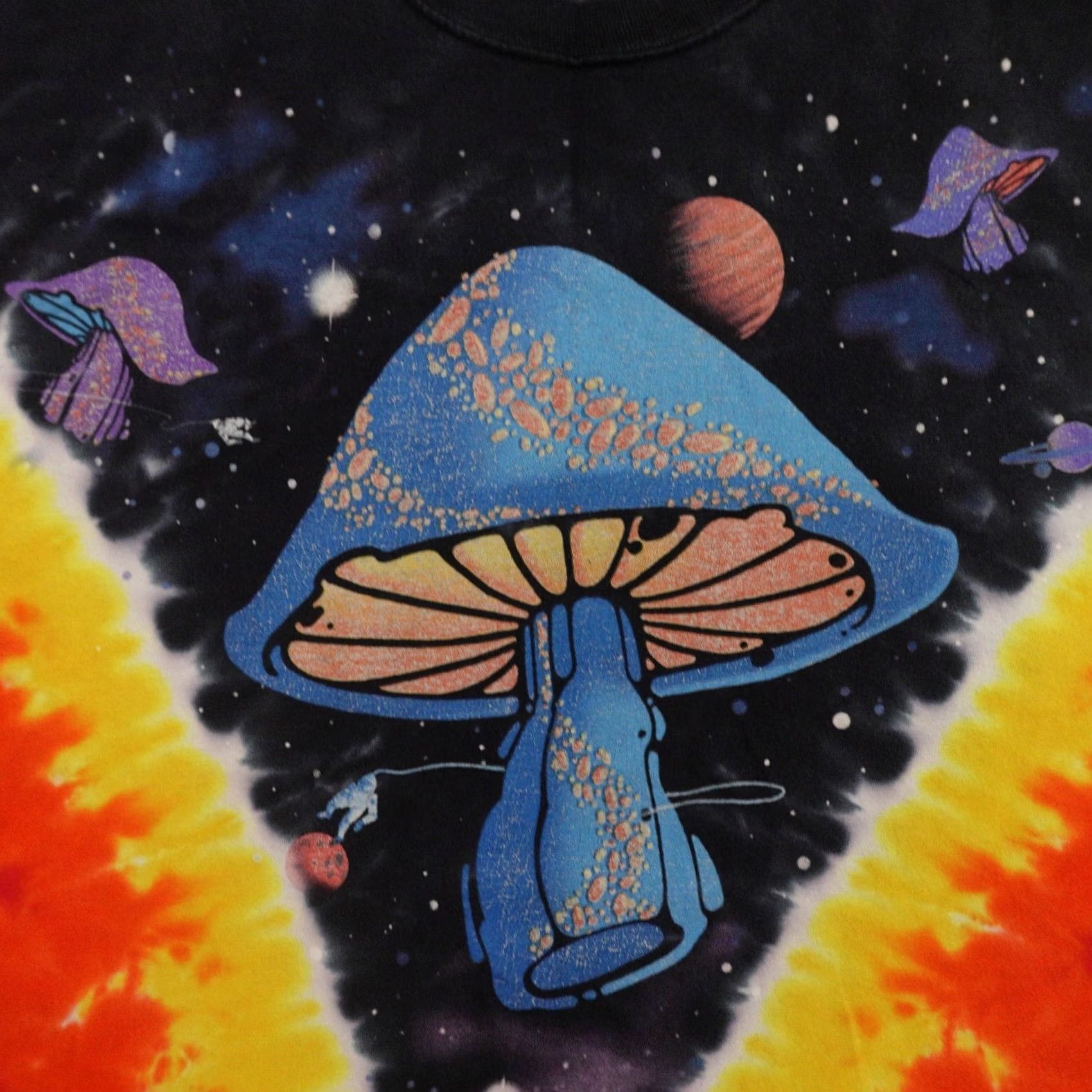 Liquid Blue LIQUID BLUE Mushroom T-Shirt Men 2XL Multicolor Space Tie Dye Short Sleeve Hippie Size US XXL / EU 58 / 5 - 2 Thumbnail