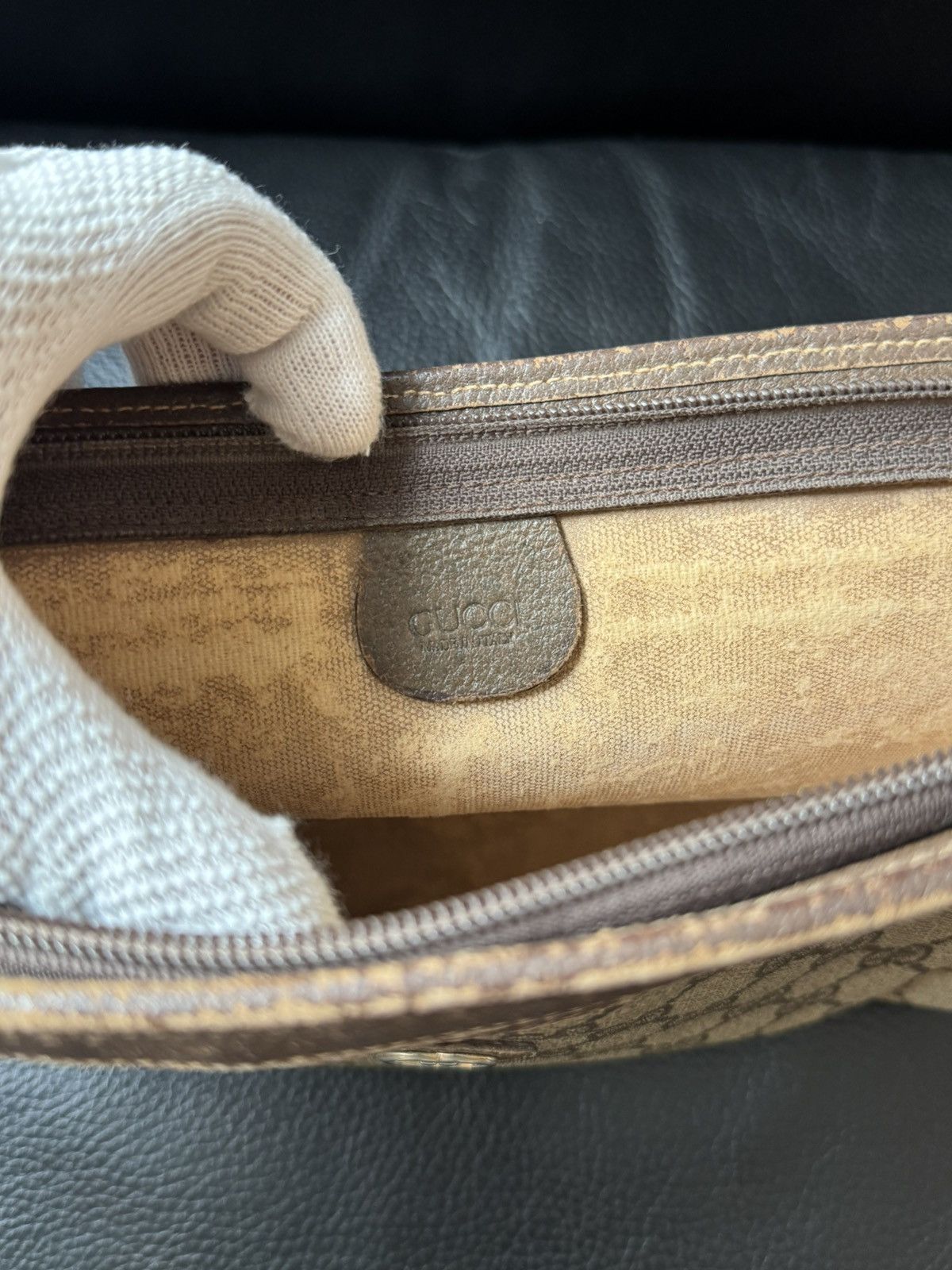Gucci Vintage Gucci GG Monogram Clutch Bag/Pouch Size ONE SIZE - 9 Thumbnail