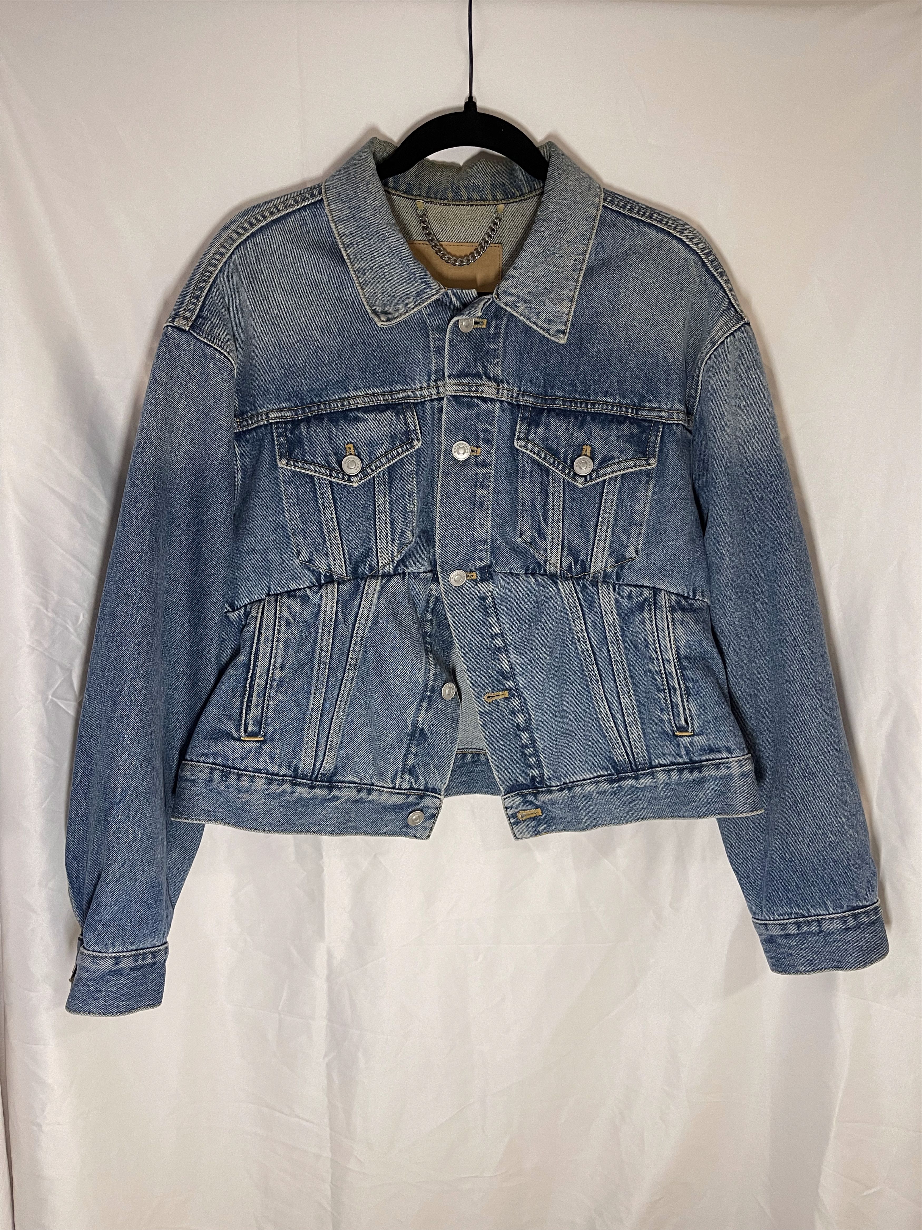 Balenciaga Balenciaga 2016 Swing Denim Jacket Size XS / US 0-2 / IT 36-38 - 1 Thumbnail