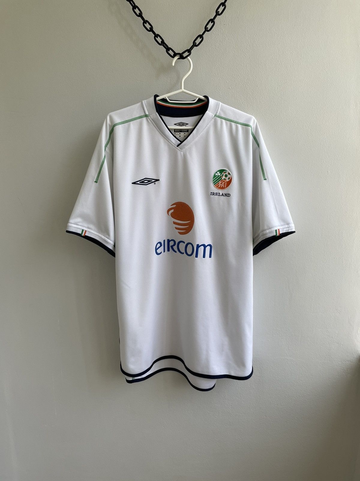 Vintage Ireland 2003 2004 2005 Football Shirt Soccer Jersey Umbro Size US XL / EU 56 / 4 - 1 Thumbnail