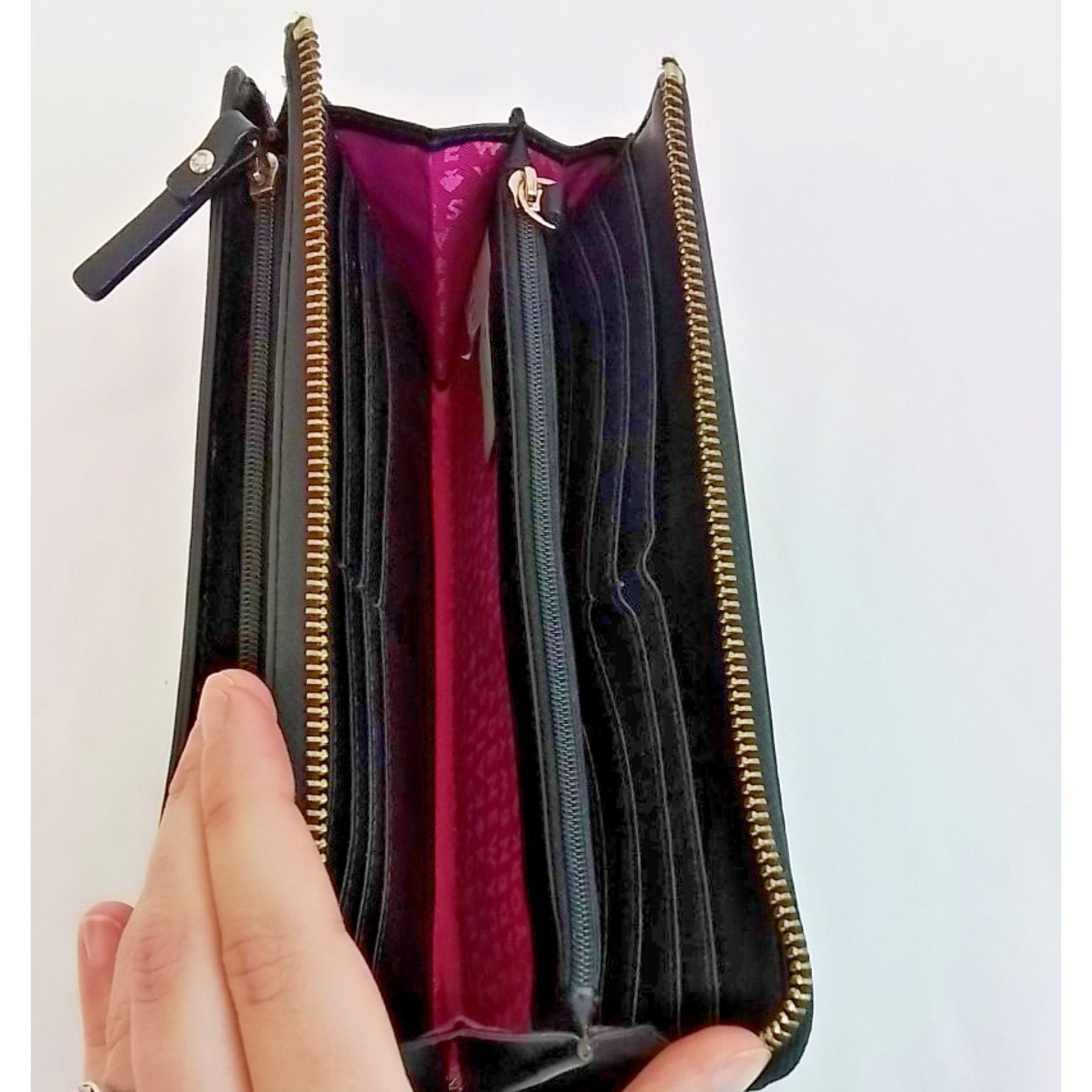 Kate Spade Kate Spade New York Leila Wristlet Wallet Black Leather Size ONE SIZE - 7 Thumbnail