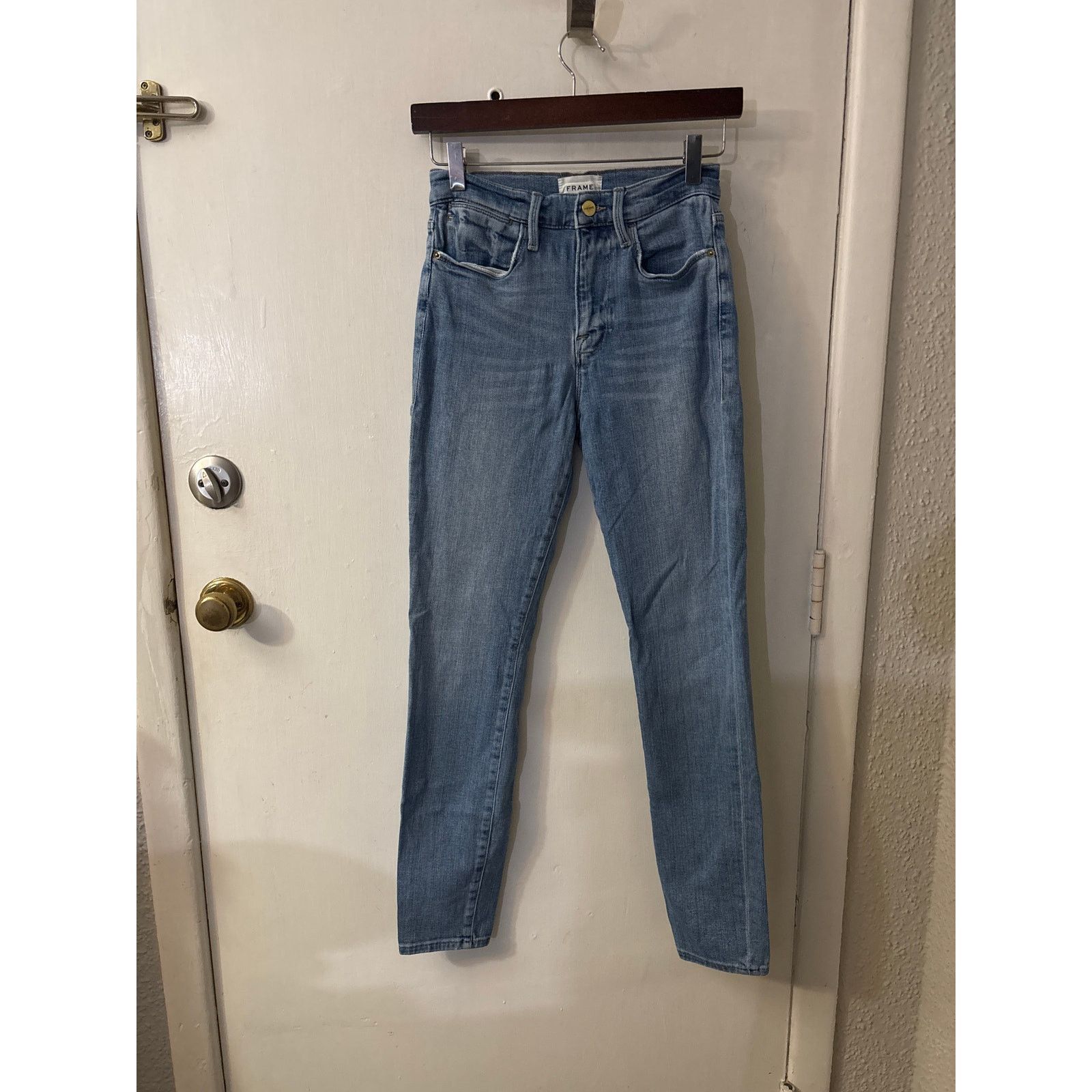 Frame FRAME Denim Le High Skinny Blue Jean 27 Size 27" / US 4 / IT 40 - 3 Thumbnail