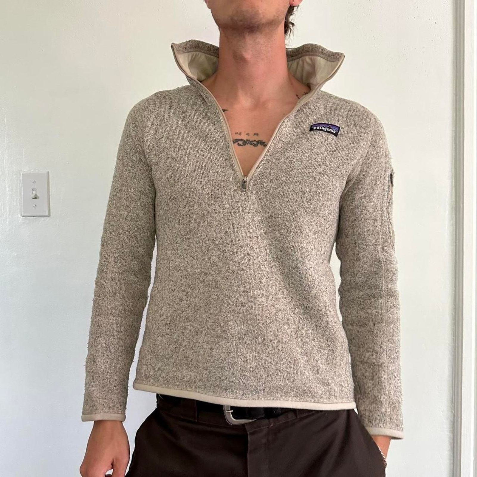 Patagonia Patagonia Beige Better Sweater 1/4 Quarterzip Longsleeve Size S / US 4 / IT 40 - 2 Thumbnail