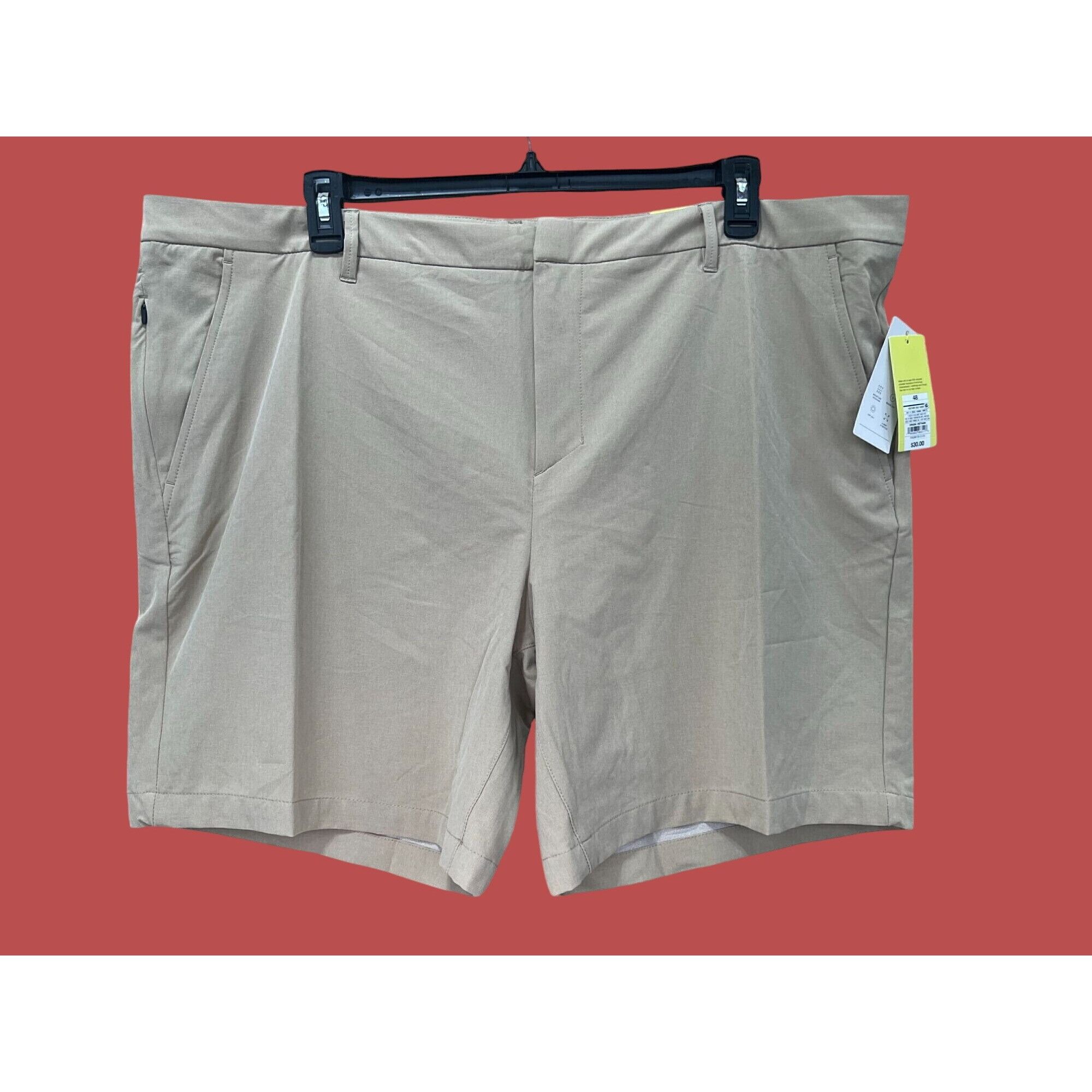 Other All In Motion - Men's Golf Shorts - 8 in inseam - Beige - 48 Size US 44 / EU 60 - 3 Thumbnail