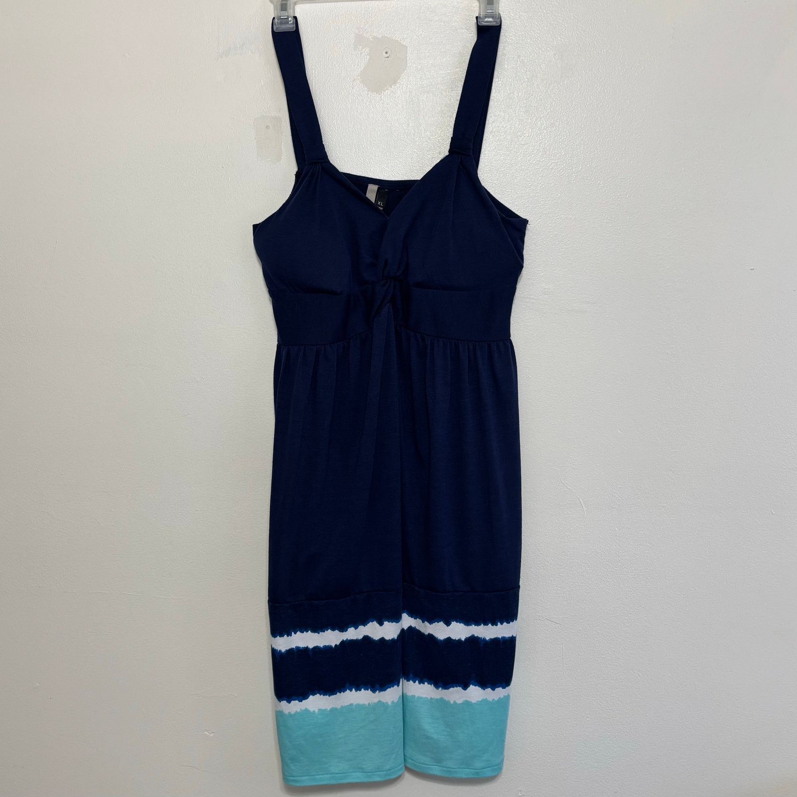 Other 1775 Blue Tie Dye Sundress Lightweight Summer Dress Size XL Size XL / US 12-14 / IT 48-50 - 1 Thumbnail