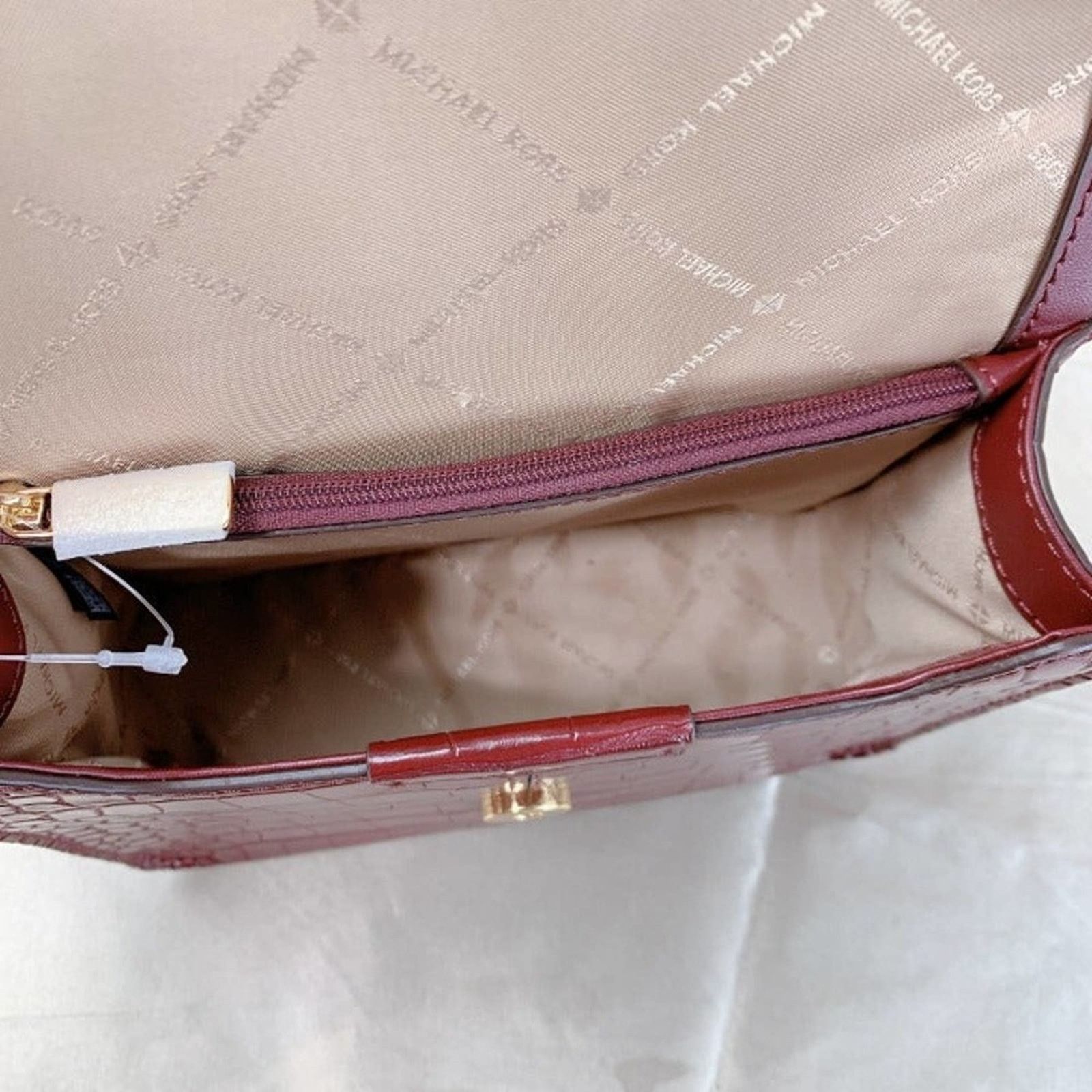 Michael Kors Michael Kors Sonia 35F1G6SS1E Sm Shldr Crossbody Bag merlot Size ONE SIZE - 4 Thumbnail