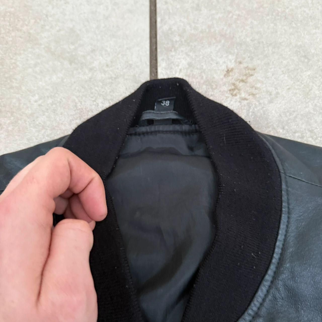 Vintage Vintage Real Leather Cropped Jacket Black Retro Vintage Size US M / EU 48-50 / 2 - 5 Thumbnail