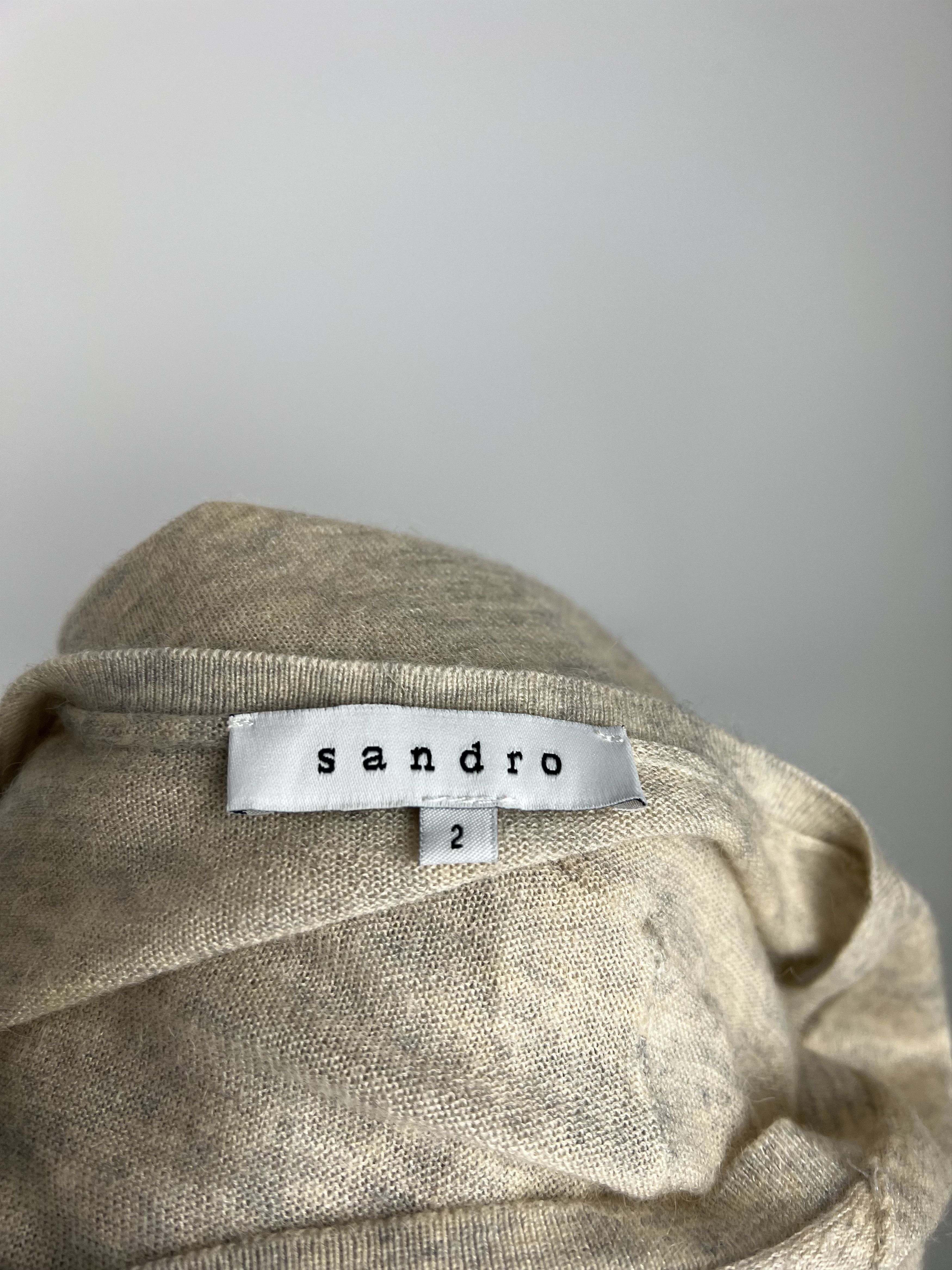 Sandro Sandro Alpaca Wool Fringes V-Neck Sweater Size 2 Size M / US 6-8 / IT 42-44 - 5 Thumbnail
