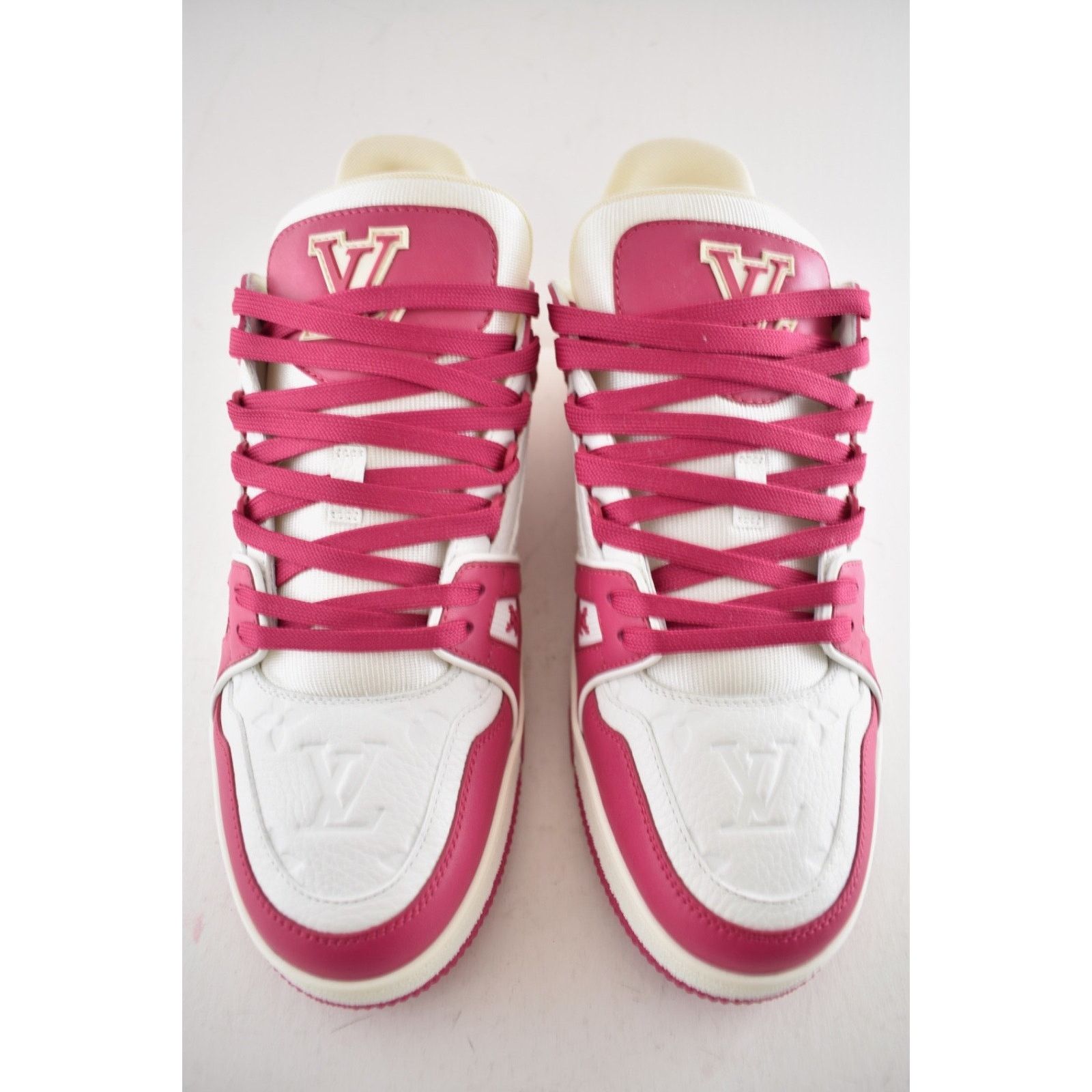 Louis Vuitton Louis Vuitton Fuchsia Pink White Empreinte Low Top Trainer Size US 9 / EU 42 - 6 Thumbnail