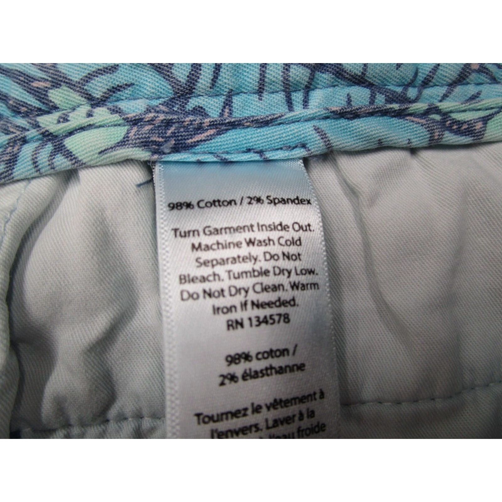 Vineyard Vines Vineyard Vines Mens 35 Blue Floral Breaker Chino Shorts 9" Beach Golf Size US 35 - 3 Thumbnail