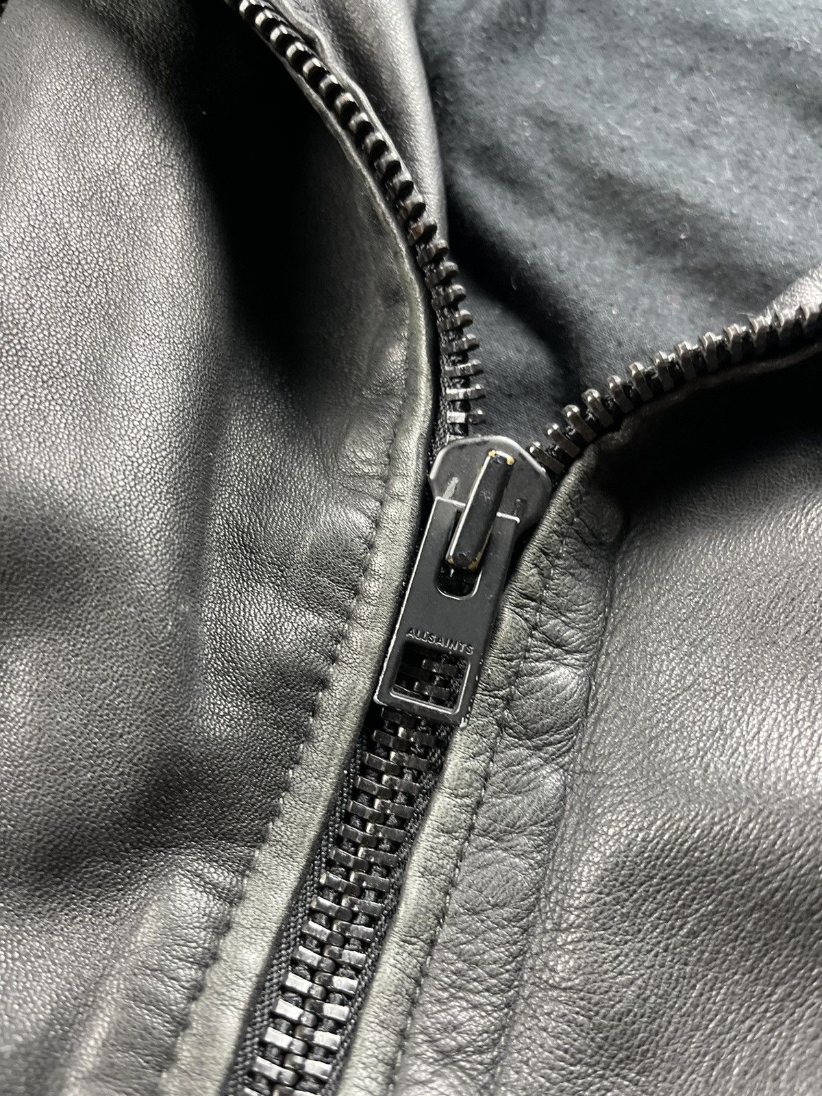 Allsaints ALLSAINTS Quilted Distressed Biker Leather Jacket 2010s Size US S / EU 44-46 / 1 - 15 Thumbnail