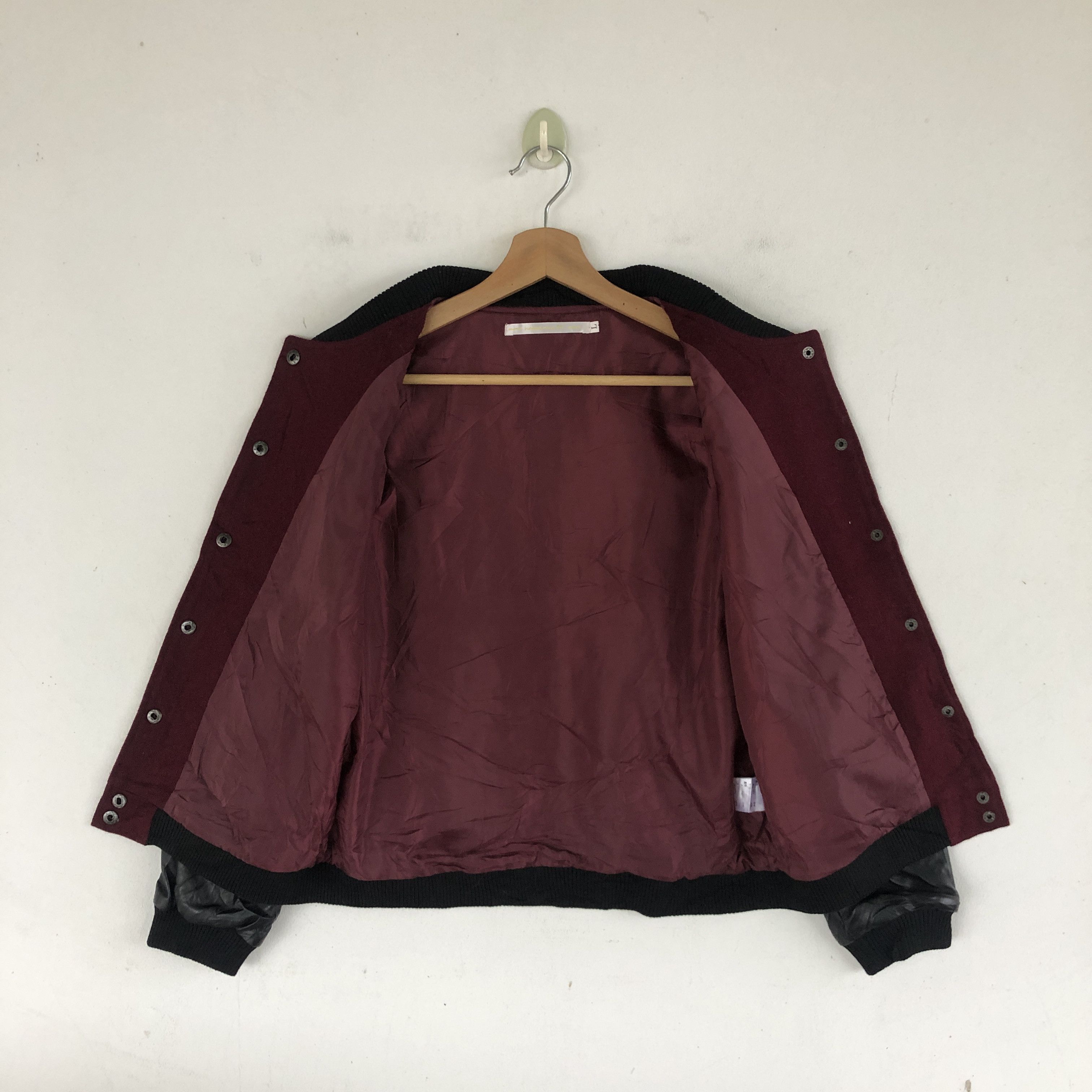 Japanese Brand × Vintage Vintage Y2k Japanese Varsity Jacket Wool Jackets Size XS / US 0-2 / IT 36-38 - 5 Thumbnail