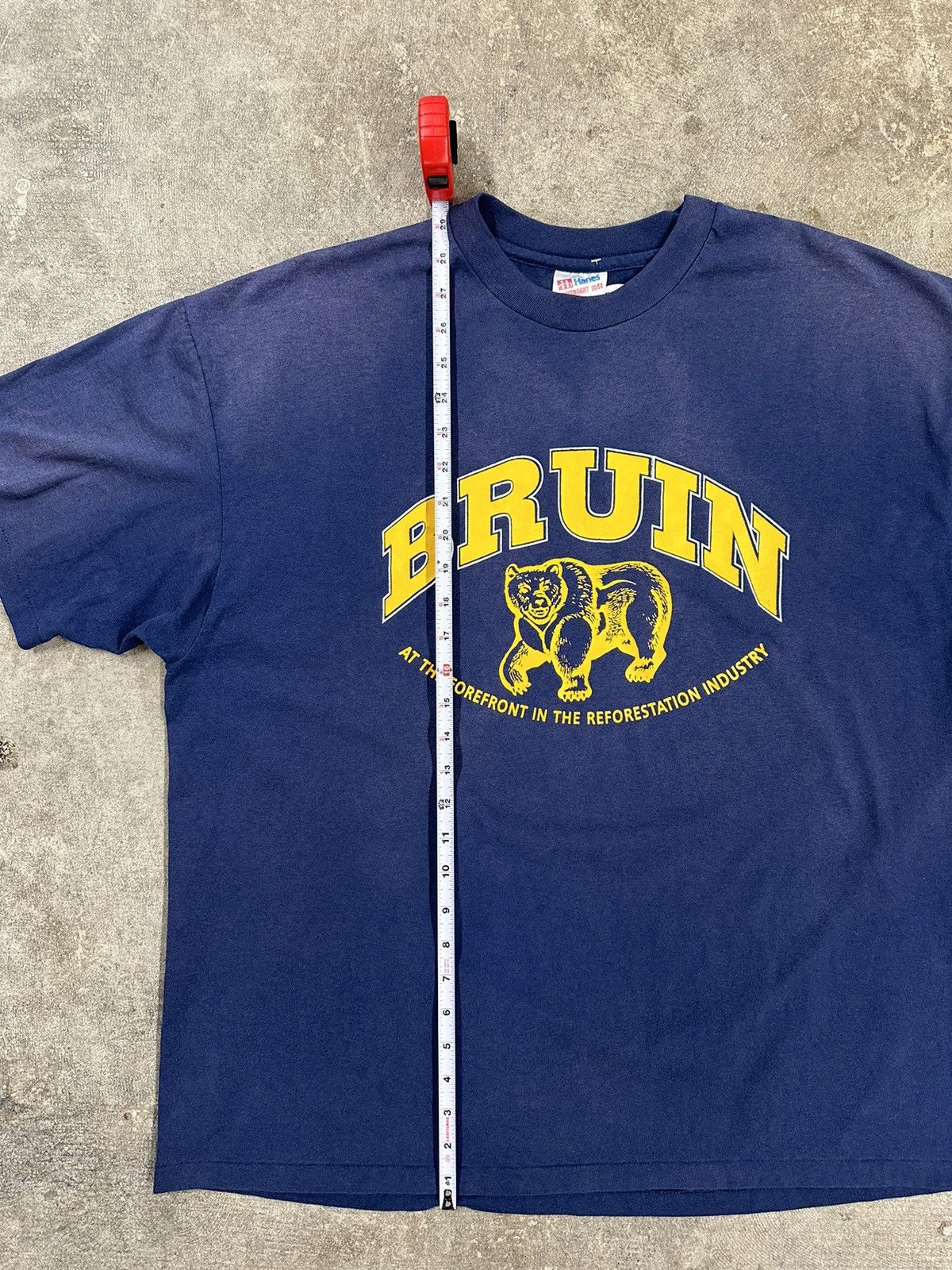 Hanes Vintage 90s Bruin Reforestation Bear Nature T-Shirt Size US XXL / EU 58 / 5 - 11 Thumbnail