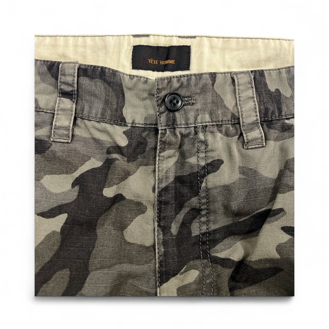 Tete Homme Tete Homme Grey Camouflage a.n.b Cargopant Size US 32 / EU 48 - 5 Thumbnail