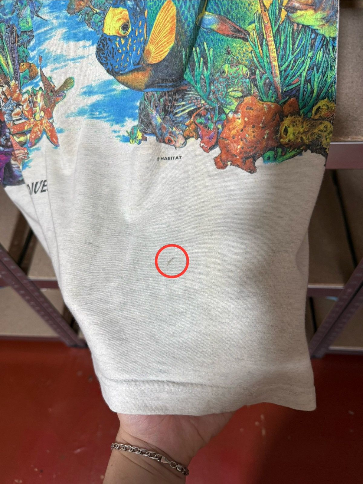 Habitat × Vintage Vintage 90’s Habitat Maldives Sea Fishes Logo Retro T-Shirt Size US XL / EU 56 / 4 - 12 Thumbnail