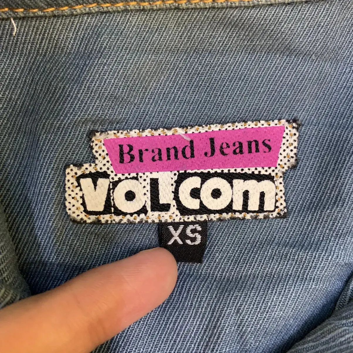 Vintage × Volcom Vintage VOLCOM SKATEBOARD Denim Jeans Motorcycle Jacket Size XS / US 0-2 / IT 36-38 - 6 Thumbnail