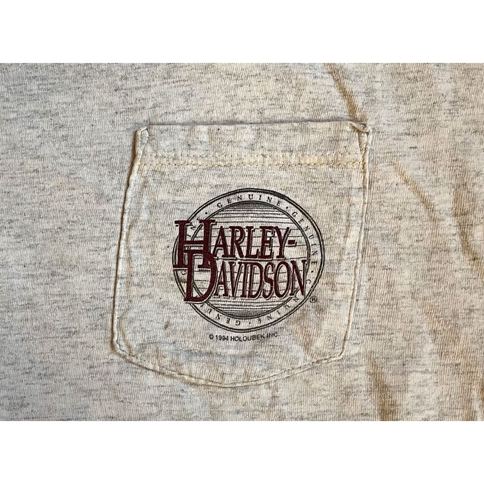 Vintage VINTAGE Harley Davidson Shirt Men’s 3XL Gray Eagle Maverick 90s USA Harley Davidson Graphic Print Tattoo Logo Size US XXL / EU 58 / 5 - 4 Thumbnail