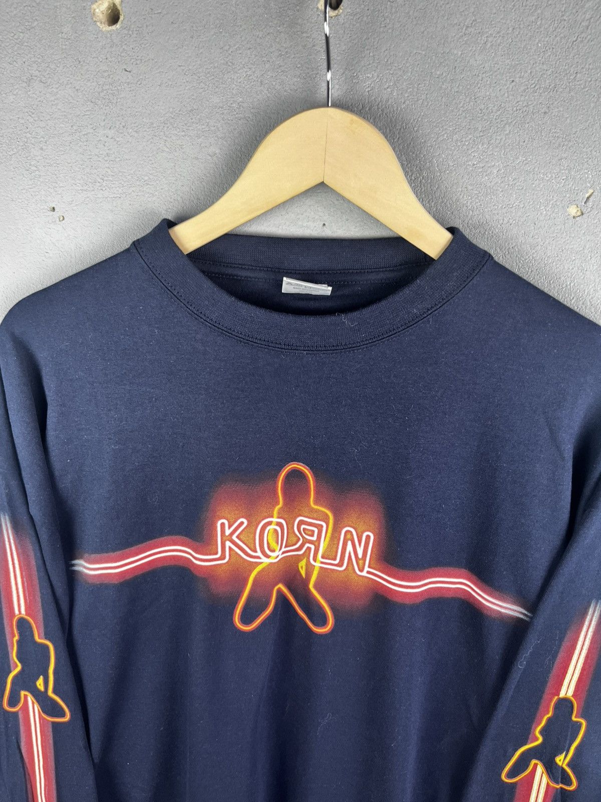 Band Tees Vintage Y2K Korn Neon Stripper Girl Nu Metal Band Longsleeve Size US XL / EU 56 / 4 - 6 Thumbnail