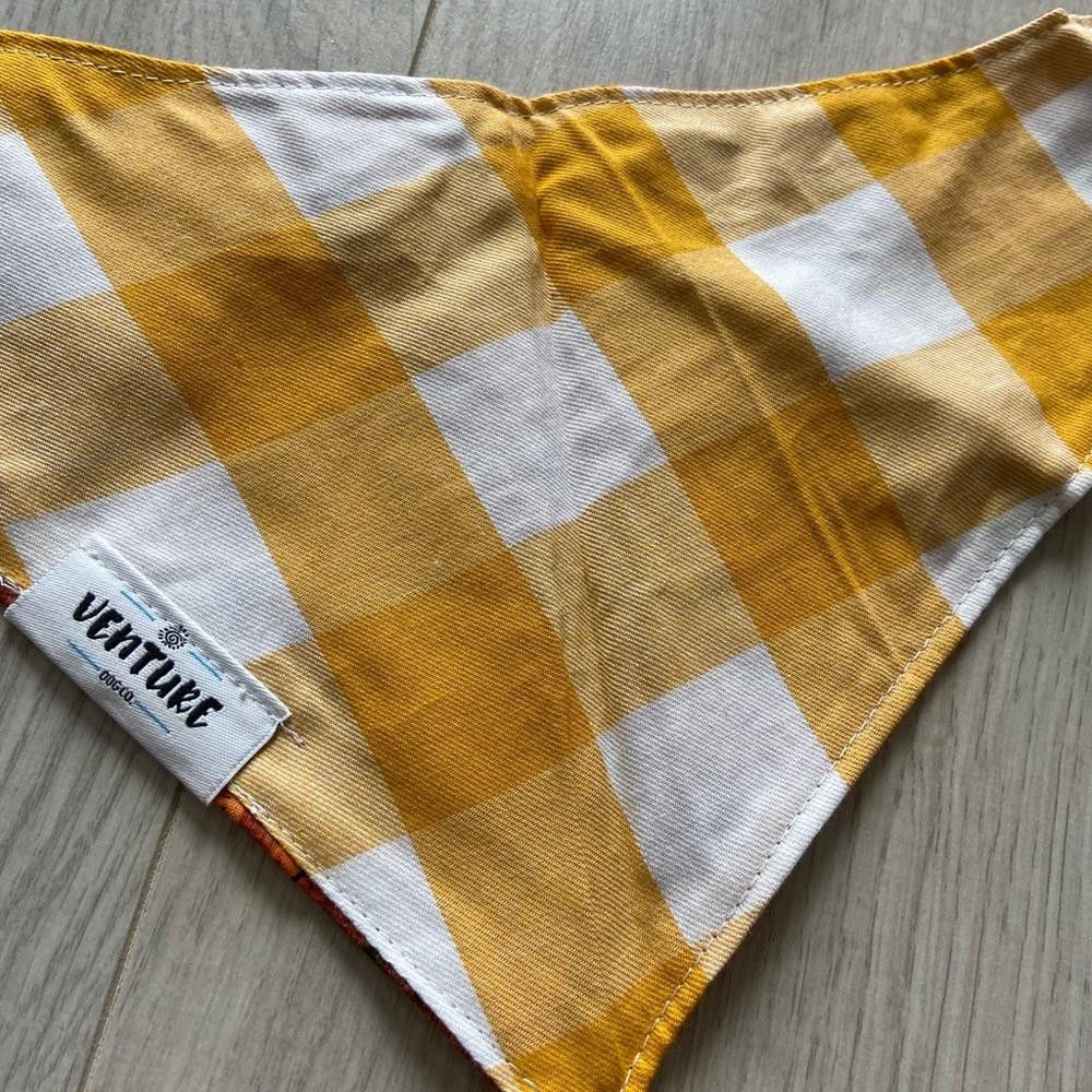 Designer Venture Dog Co Fall and Plaid Dog Bandana Size ONE SIZE - 4 Thumbnail