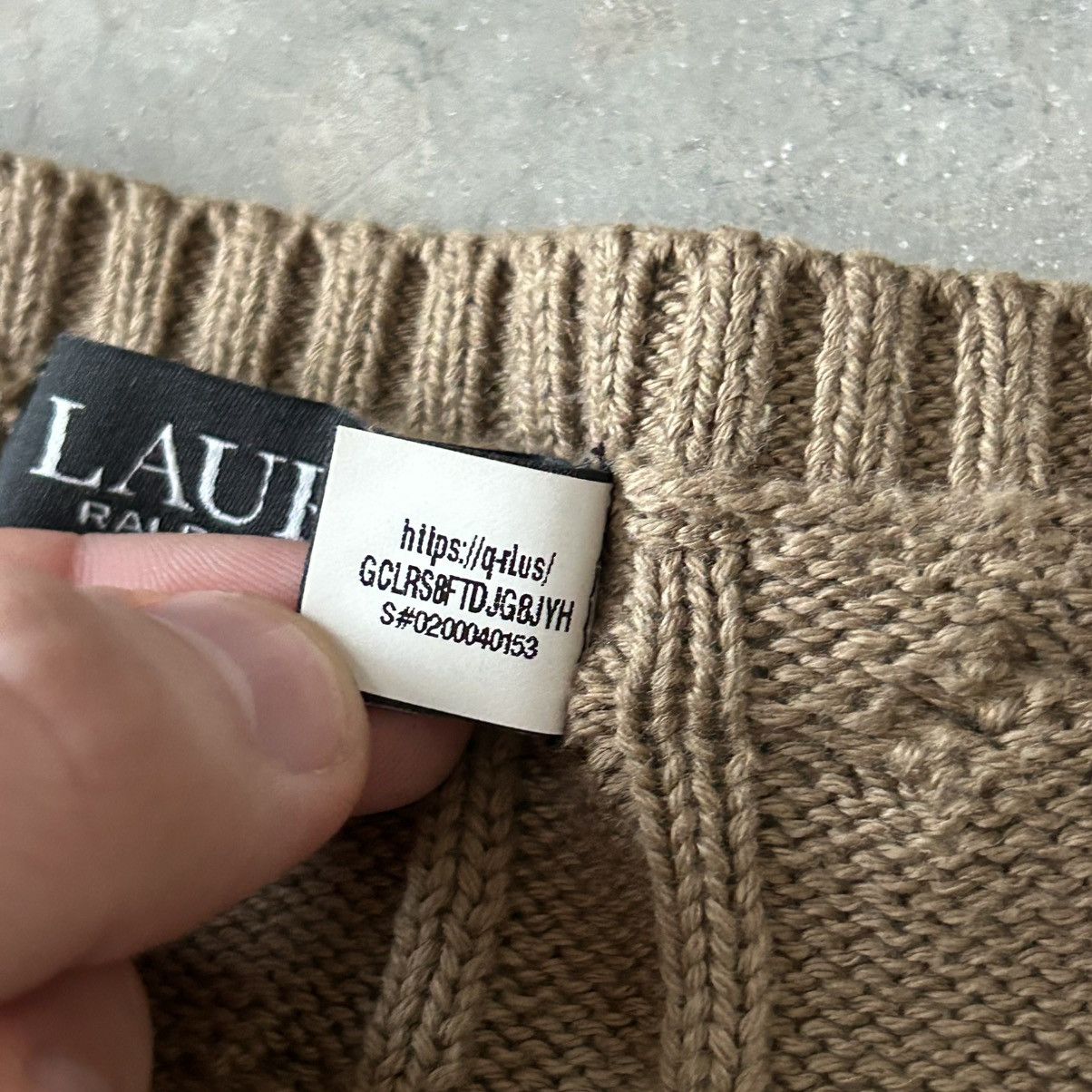 Polo Ralph Lauren Polo Ralph Lauren Woman’s Cable Knit Sweater Black Label Size L / US 10 / IT 46 - 8 Thumbnail