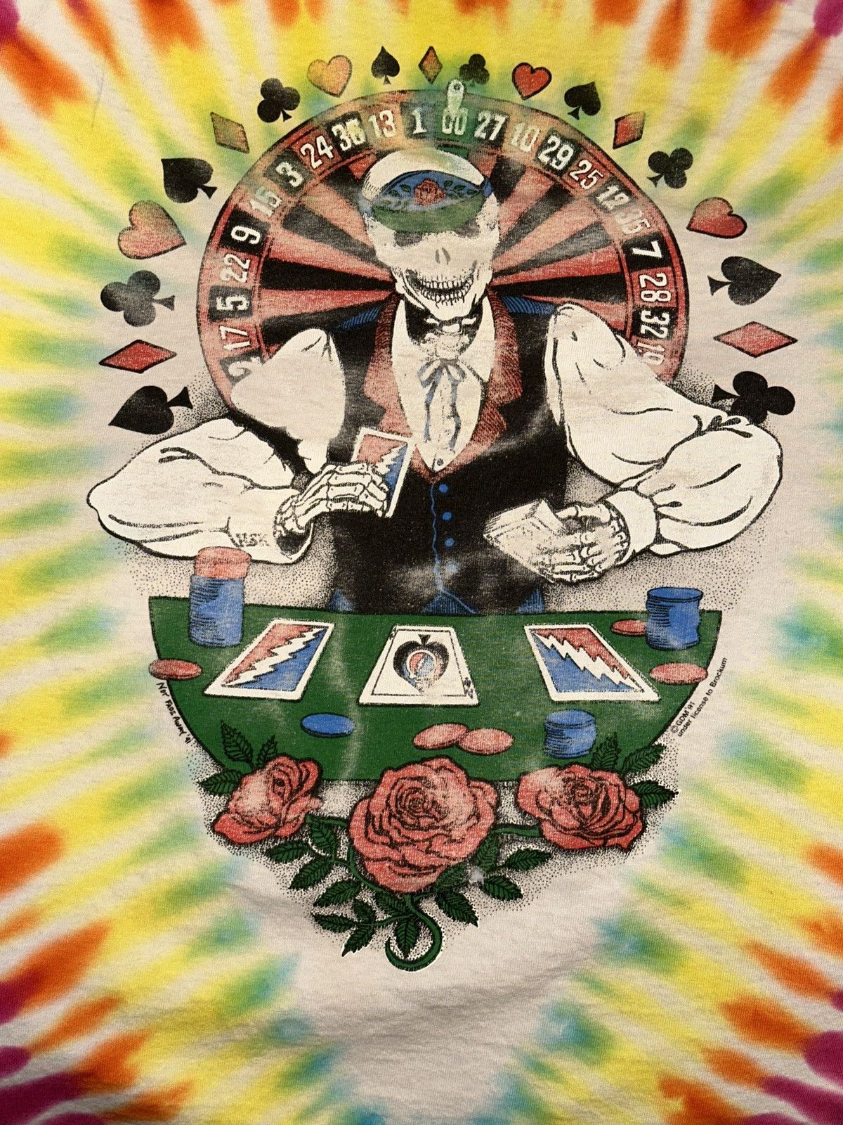 Grateful Dead × Liquid Blue VTG 1991 Grateful Dead Casino Poker Dealer Single Stitch XL Size US XL / EU 56 / 4 - 7 Thumbnail