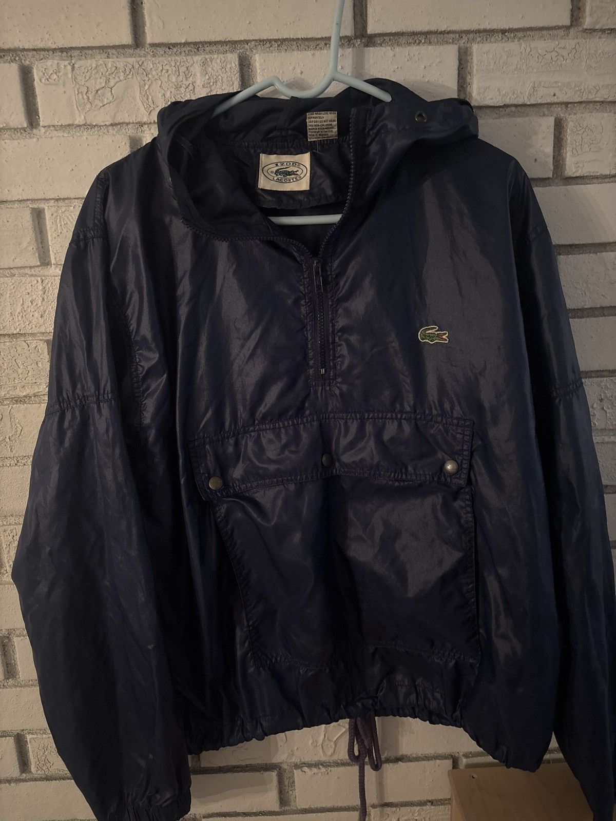 Lacoste Vintage Izod Lacoste Windbreaker Hoody size M 80s Size US M / EU 48-50 / 2 - 3 Thumbnail