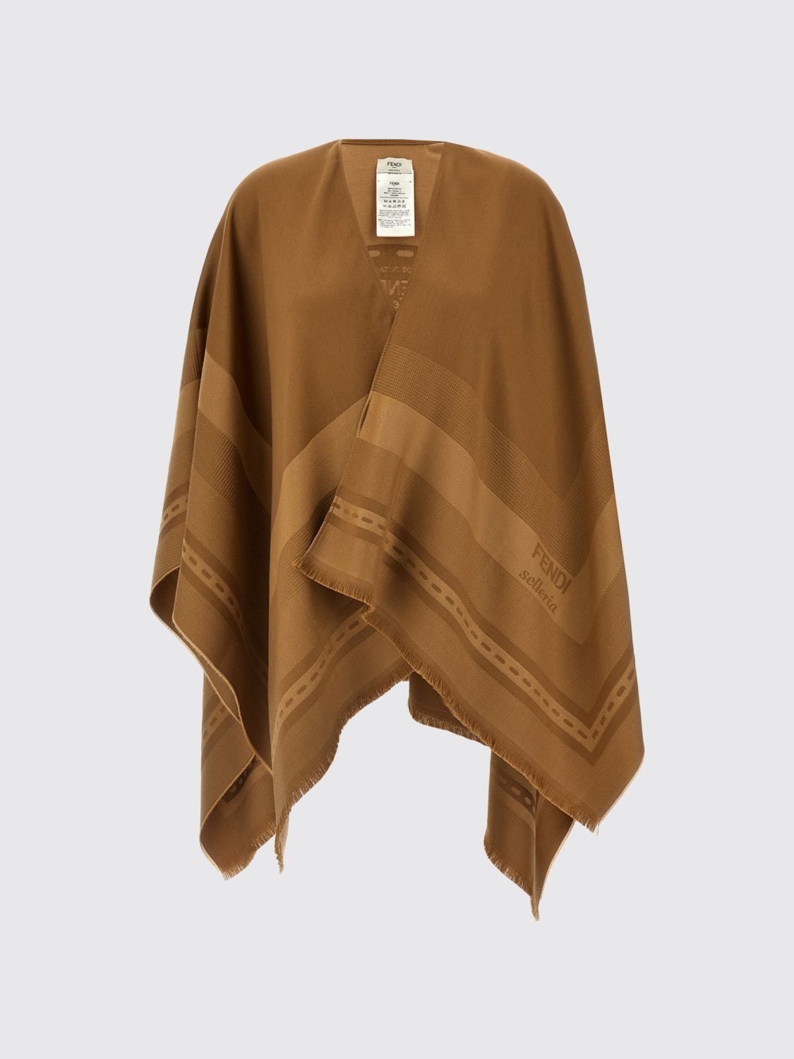 Fendi Fendi Shawl Woman Brown Size ONE SIZE - 1 Thumbnail