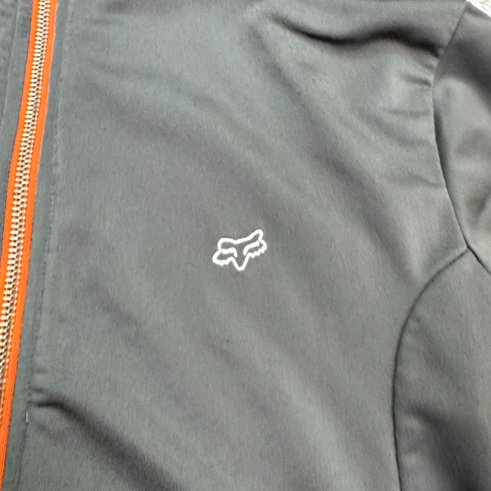Fox Racing Fox Track Jacket Mens M Gray Orange Trim Full Zip Pockets Activewear Athleisure Sports Jackets Mens Size US M / EU 48-50 / 2 - 6 Thumbnail