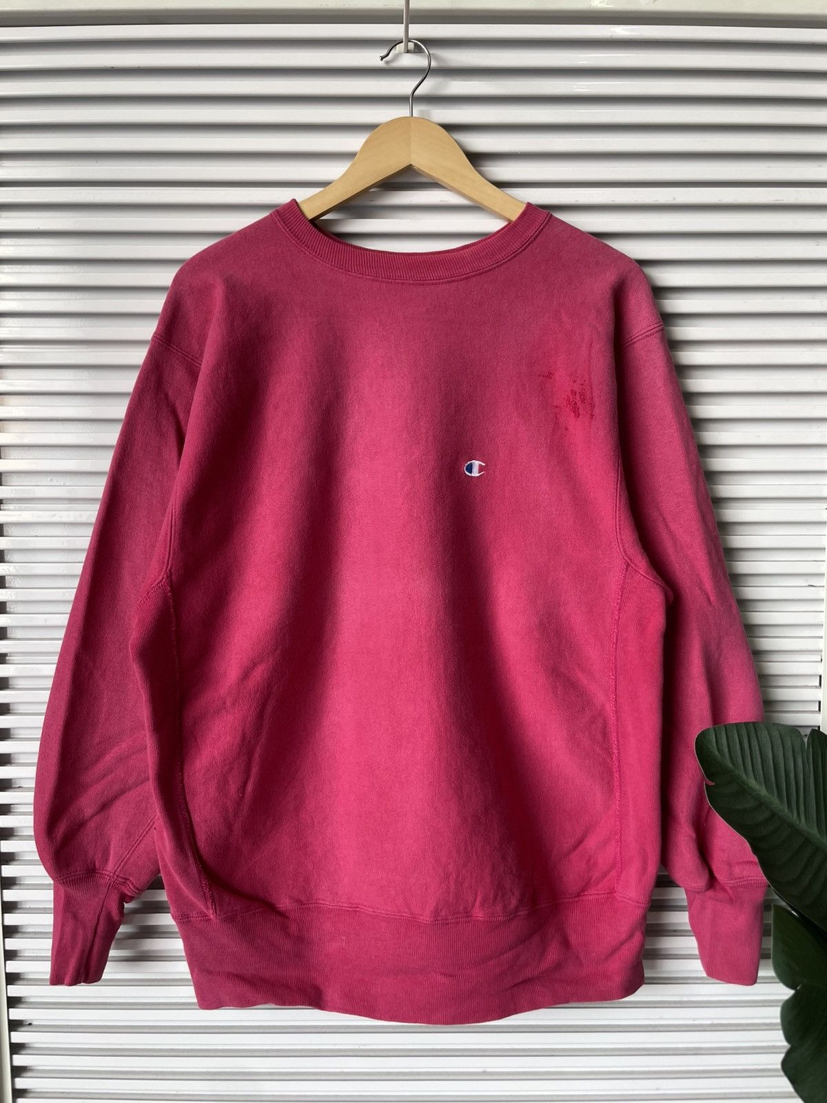 Champion × Vintage Vintage Champion Reverse Weave Pink Sweatshirts Size US XL / EU 56 / 4 - 1 Thumbnail