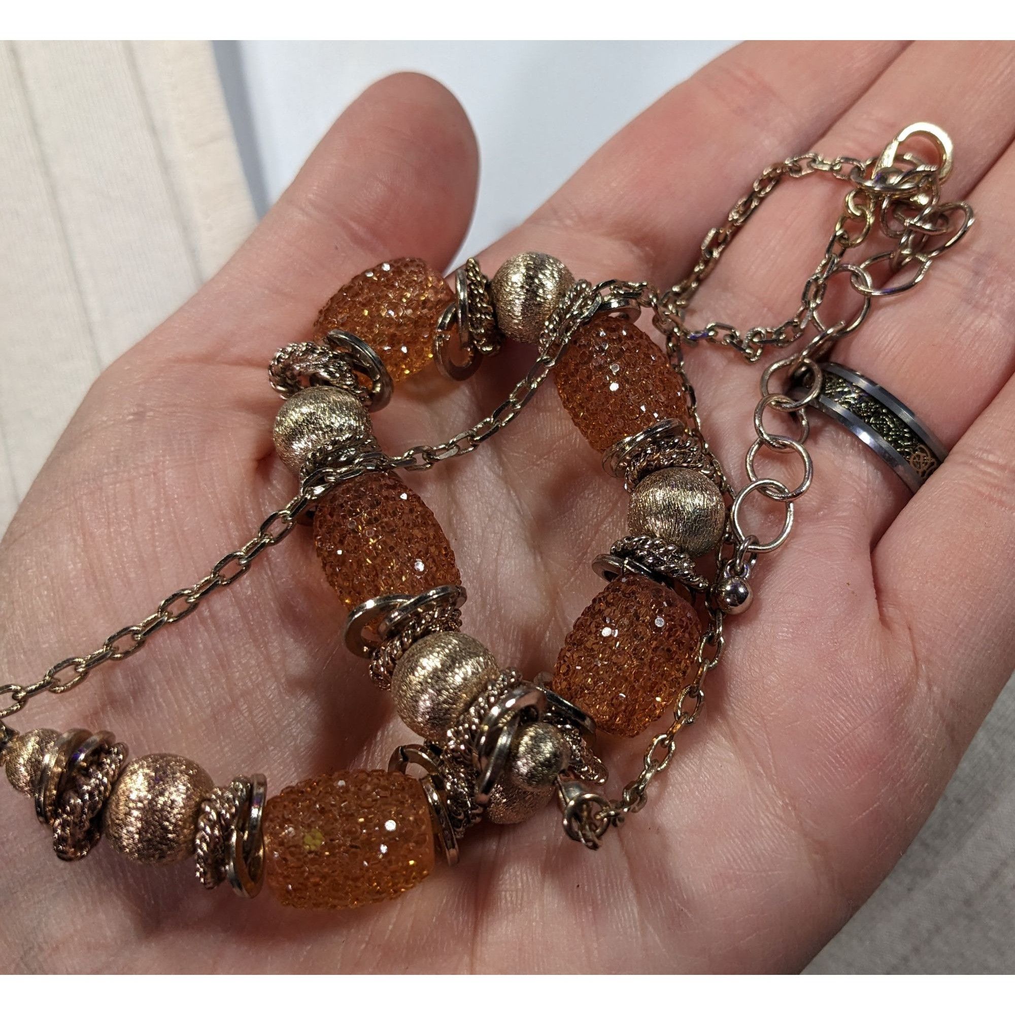 Other Retro Glam Metallic Honey Jelly Beaded Necklace Size ONE SIZE - 5 Thumbnail