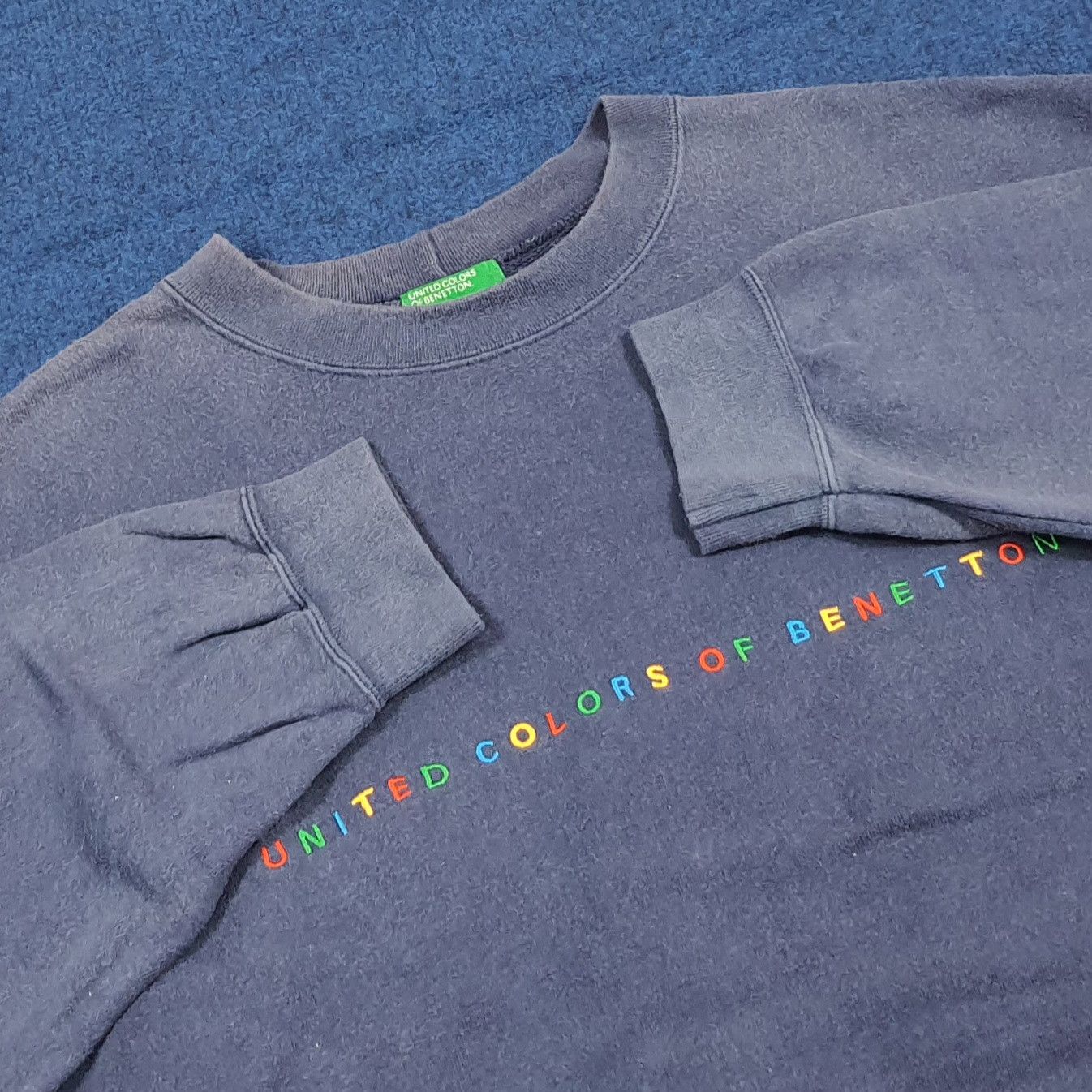 United Colors Of Benetton Vtg United Colors of Benetton Sweatshirt Oversized C291N20 Size US XL / EU 56 / 4 - 4 Thumbnail