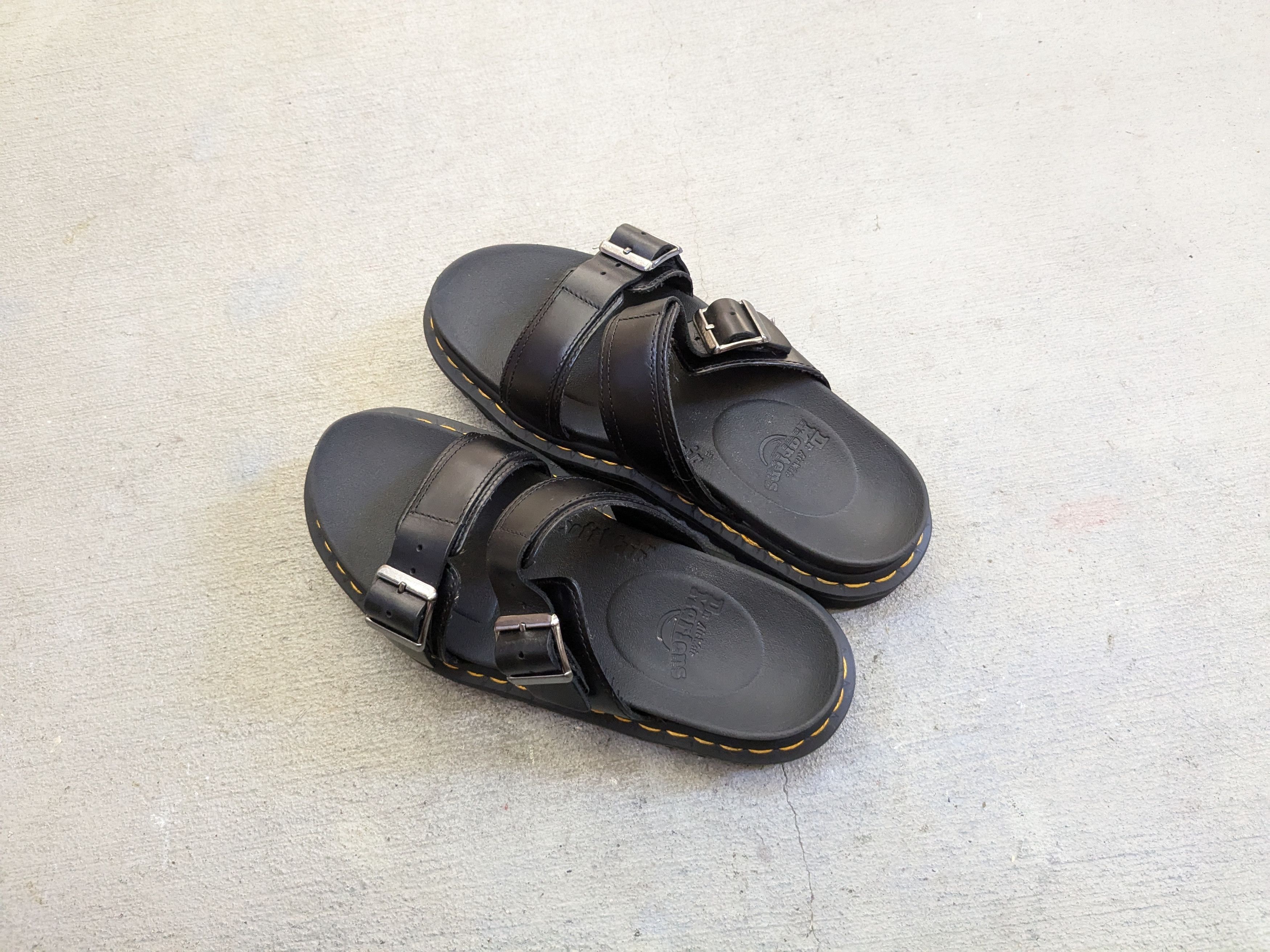Dr. Martens Dr. Martens Myles Sandals Black Men 6 Leather Strap Size US 6 / EU 39 - 11 Thumbnail