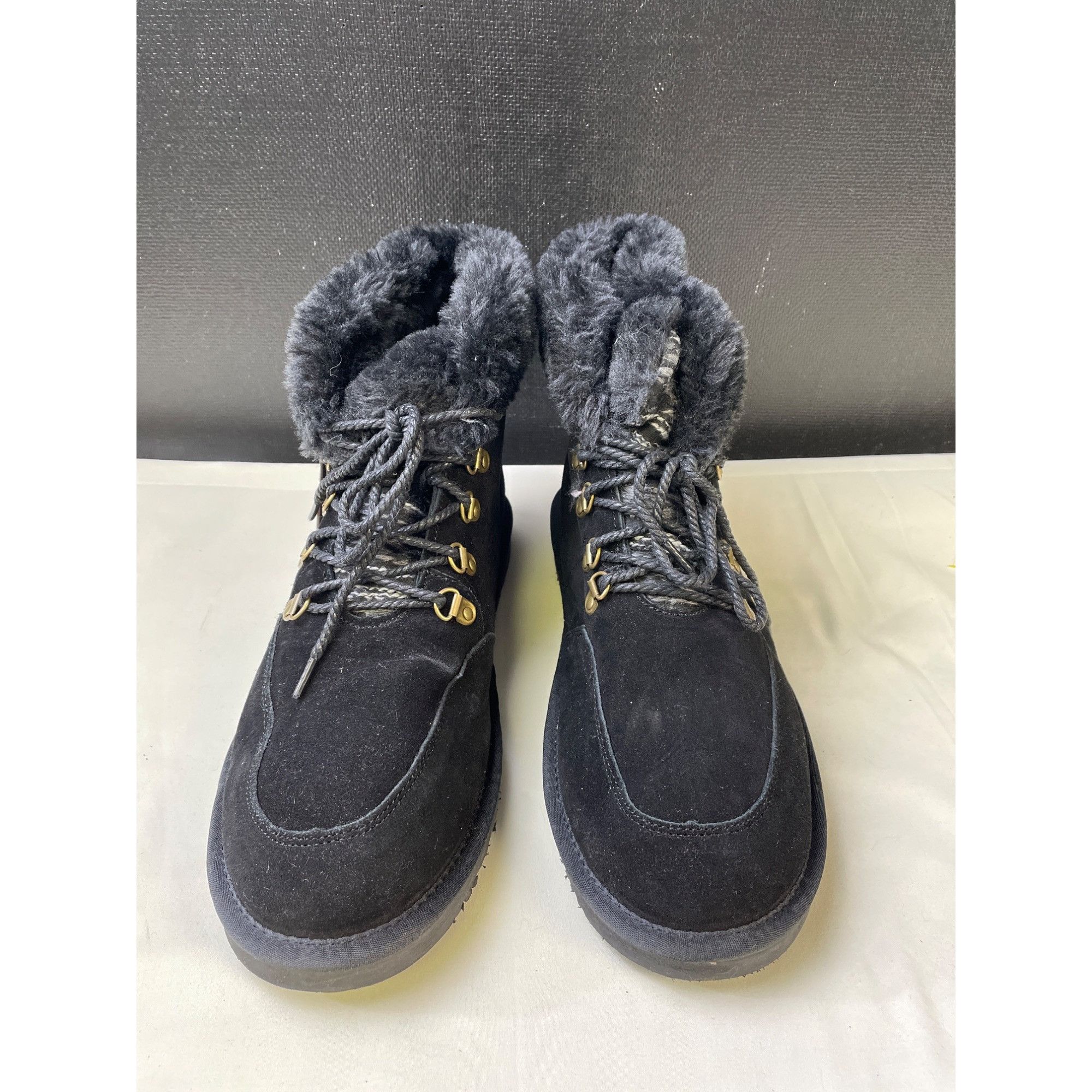 Other Lams Women's Black Suede Water Stain Resistant Boots Shoes S Size US 11 / IT 41 - 1 Thumbnail