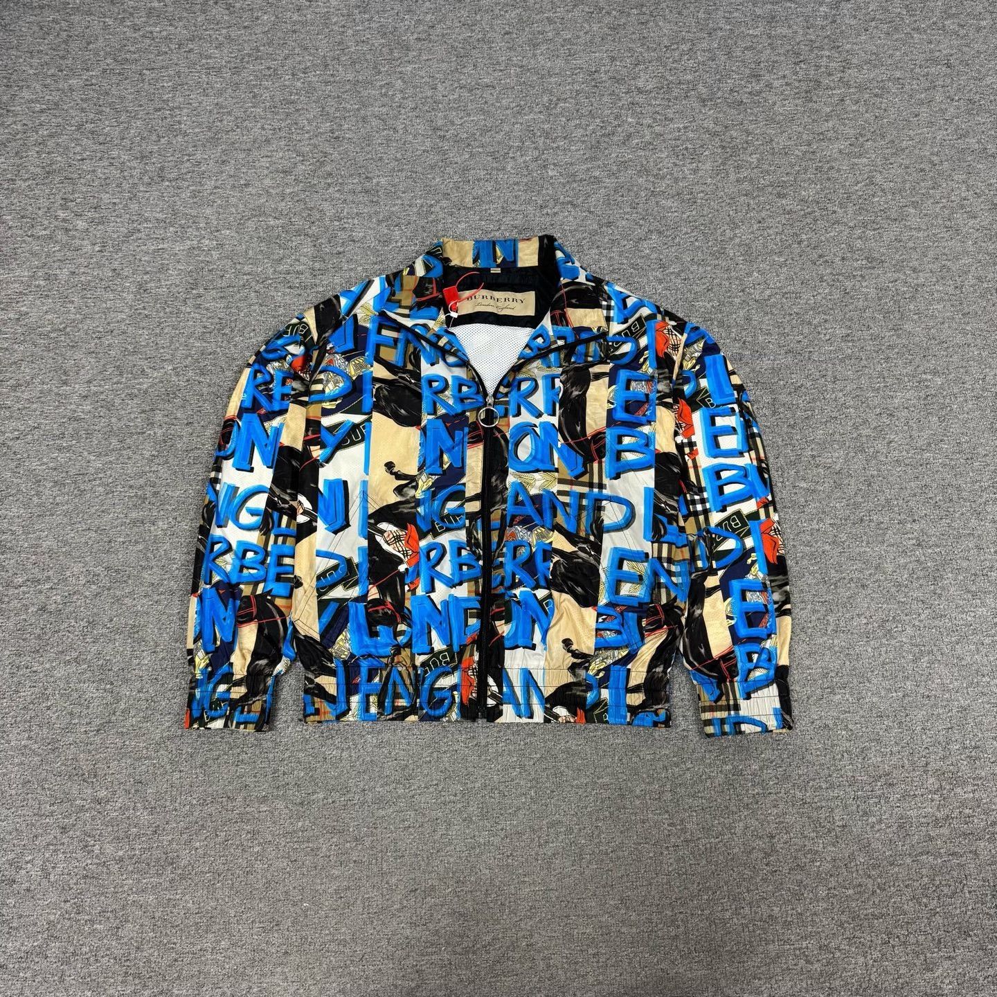 Burberry Burberry Graffiti Logo Letter Zipper Jacket Size US M / EU 48-50 / 2 - 1 Thumbnail