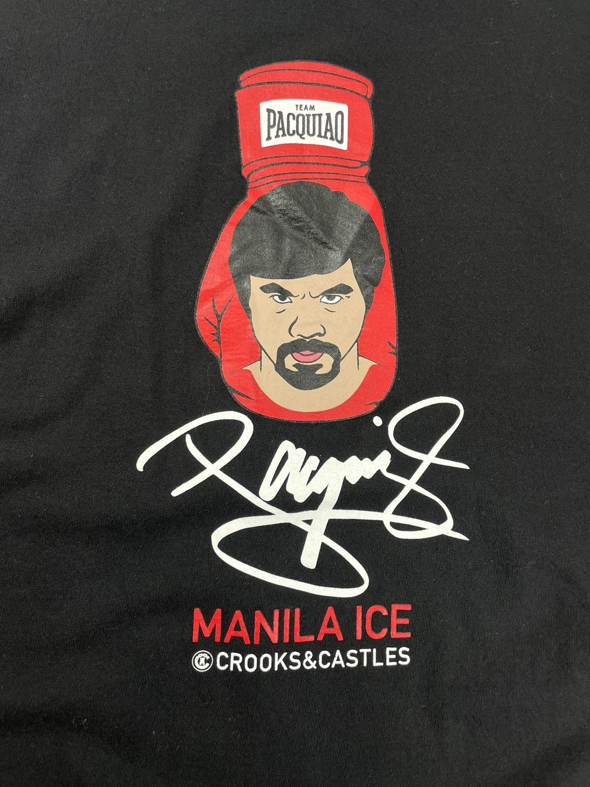Crooks & Castles Crooks & Castles Manny Pacquiao Y2k Hype Tee T shirt Size US XL / EU 56 / 4 - 4 Thumbnail