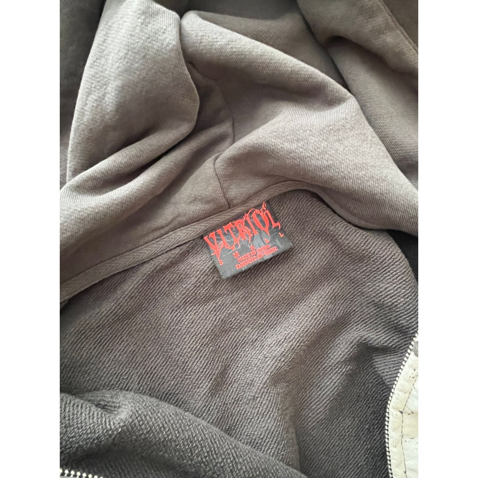 Other Vitriol Vulture Full Zip Hoodie Small Gray Gothic Print Size US S / EU 44-46 / 1 - 7 Thumbnail