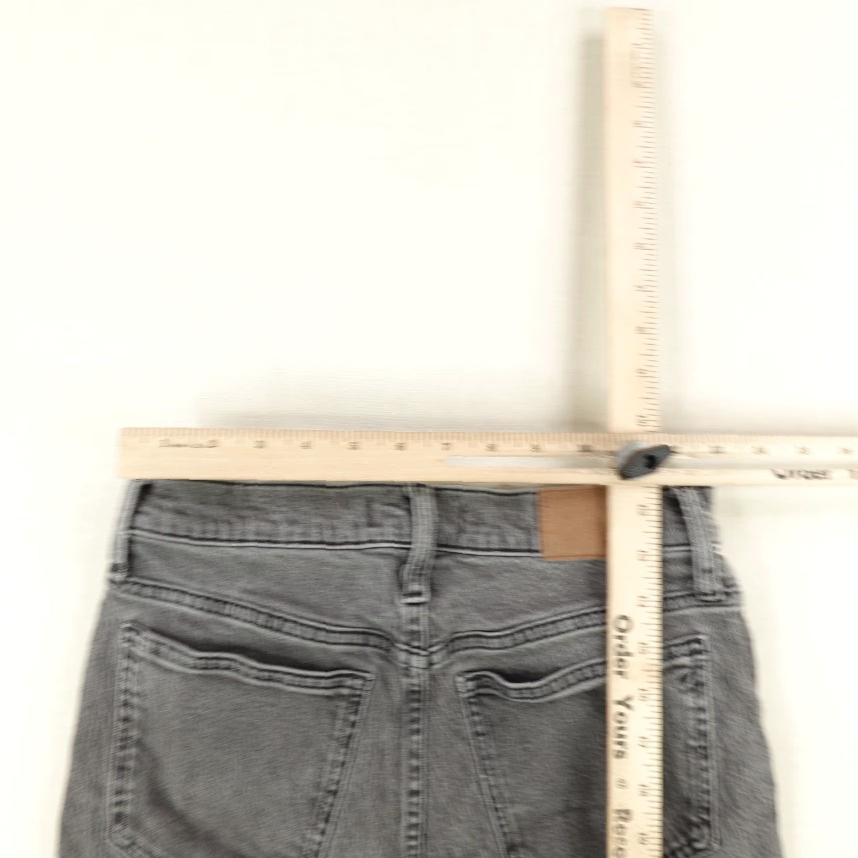 Madewell VINTAGE Madewell Shorts Womens 25 Gray Denim Jorts Cut-Off High Rise 3 in Inseam Casual Womens Size 26" / US 2 / IT 38 - 5 Thumbnail