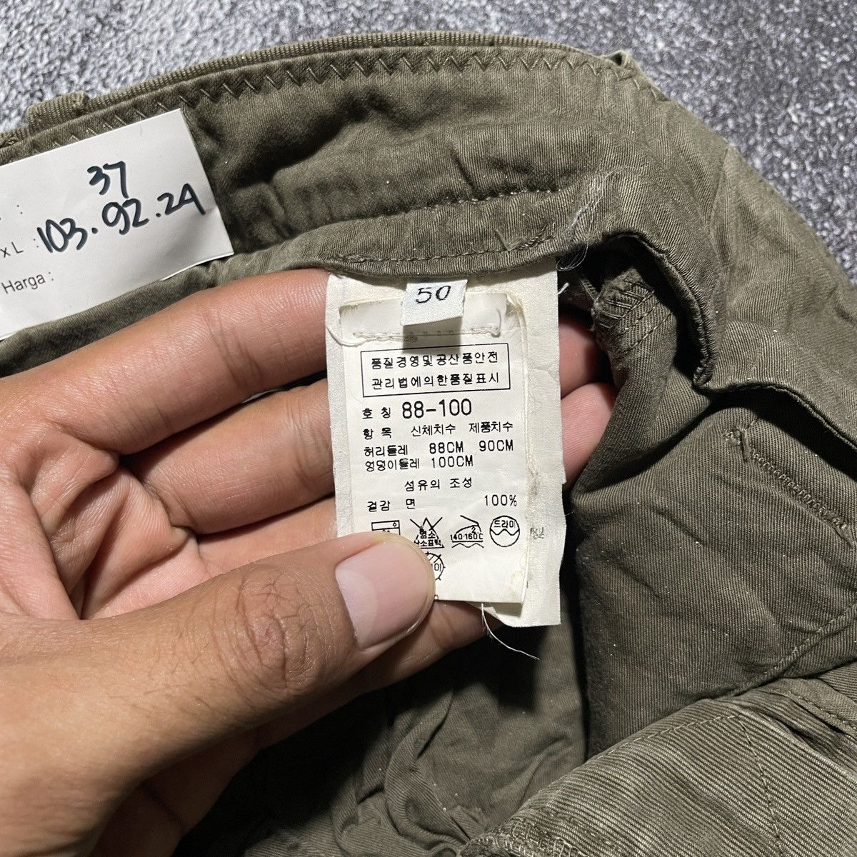 C.P. Company × Junya Watanabe C.P. Company Green Army Chinos Size US 35 - 4 Thumbnail