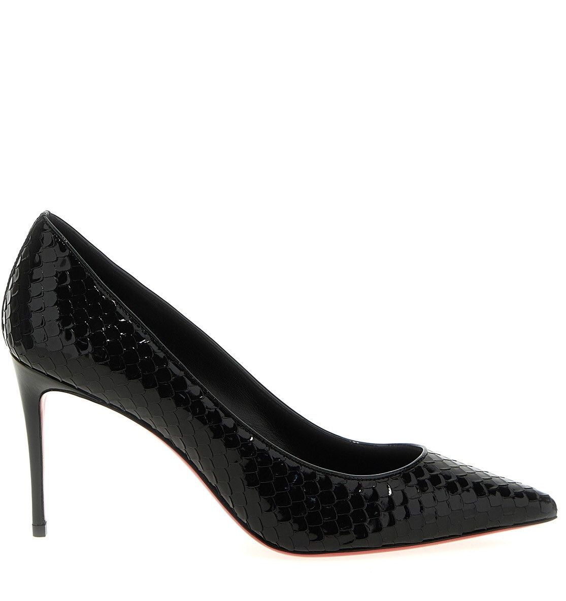 image of Christian Louboutin Kate Leather Pumps Size 39.5 in Black, Women's