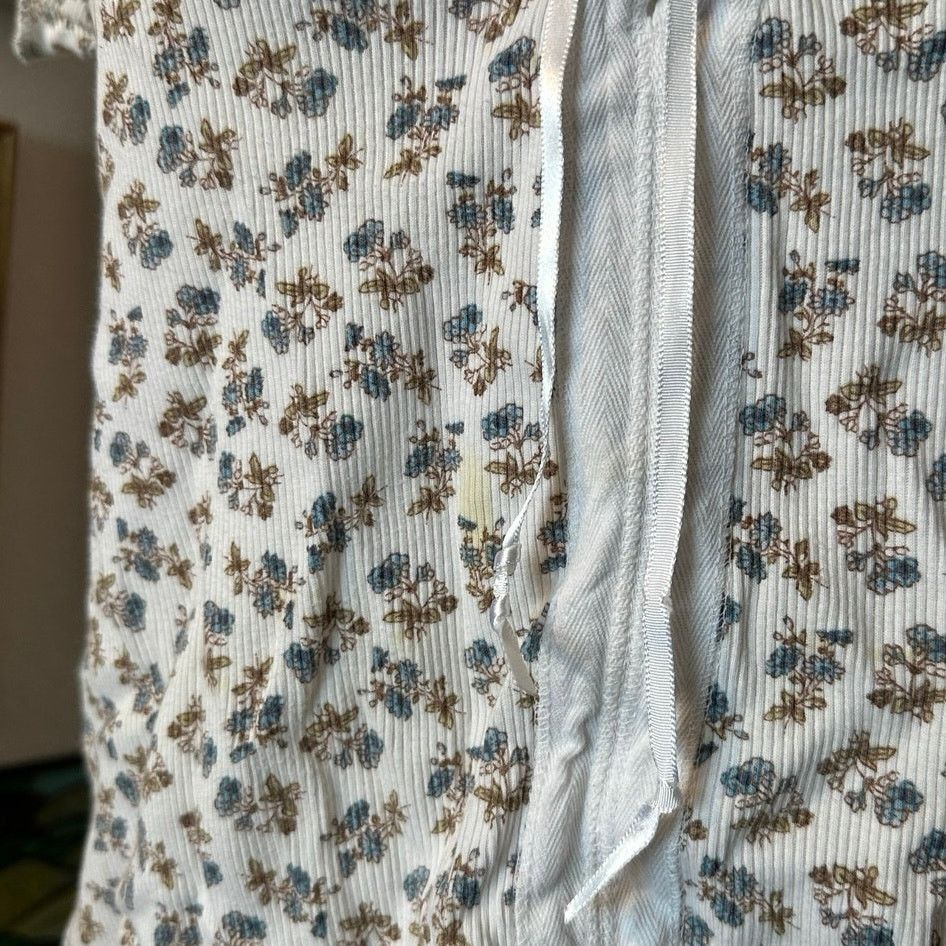 Faded Glory stained faded glory blue white floral short sleeve top Size M / US 6-8 / IT 42-44 - 3 Thumbnail