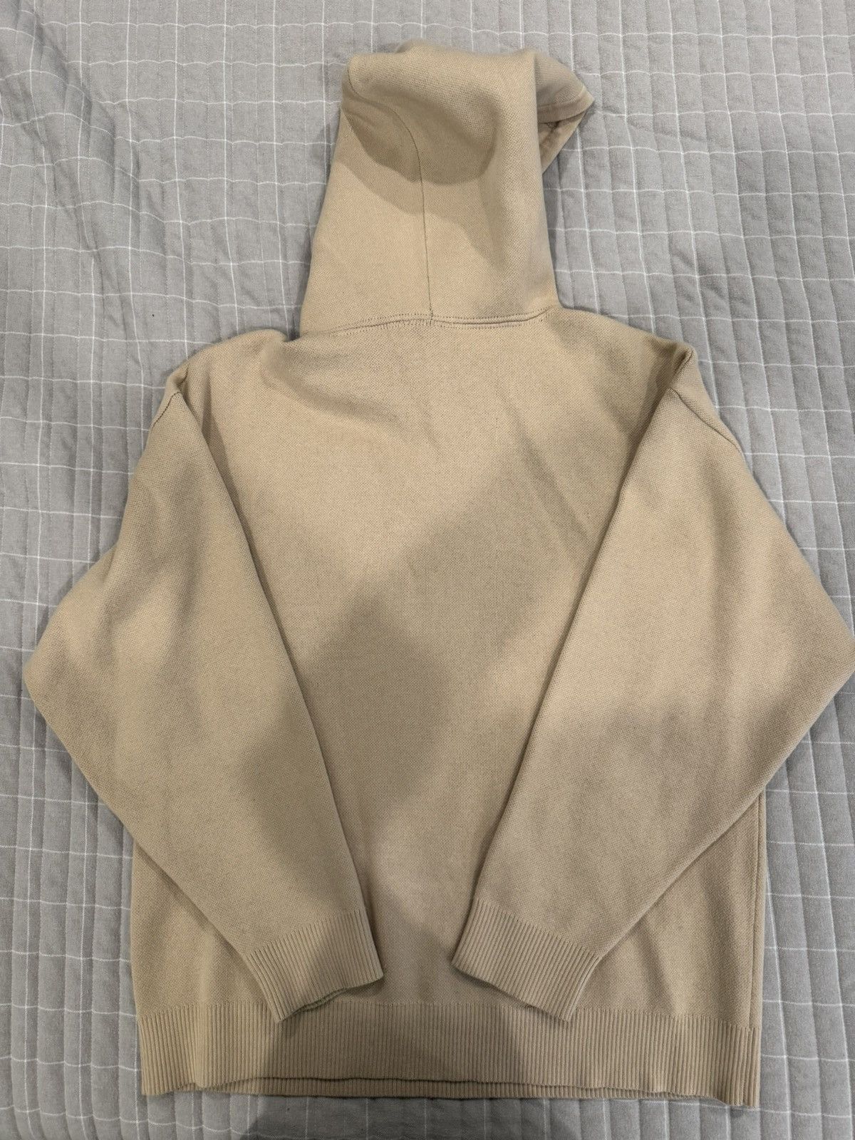 Pleasures Waffle Knit Hoodie Beige Taupe Size US M / EU 48-50 / 2 - 2 Thumbnail