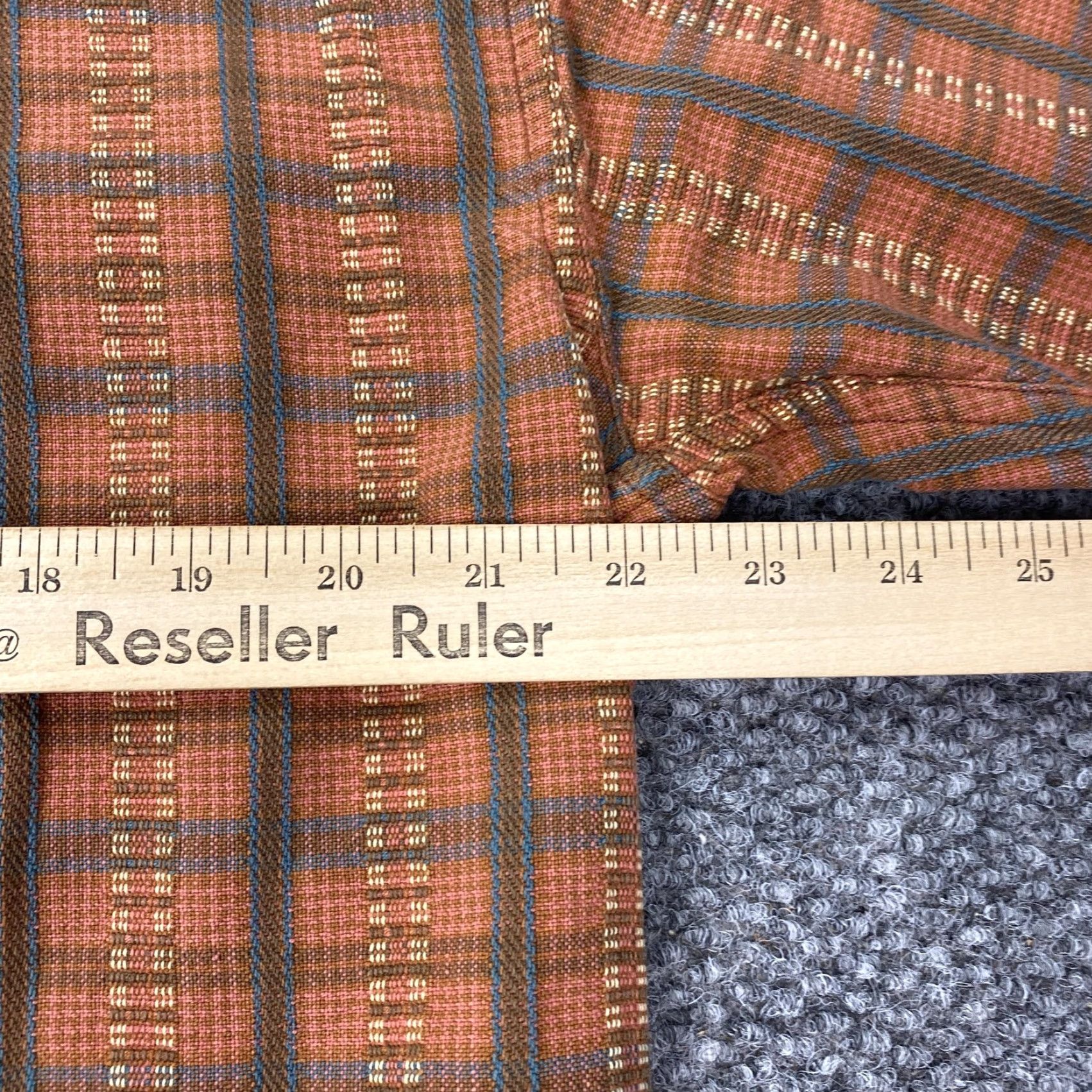 The Territory Ahead VINTAGE The Territory Ahead Shirt Mens Large Orange Plaid Button-Down Long Sleeve Cotton Casual 90s Mens Size US L / EU 52-54 / 3 - 8 Thumbnail