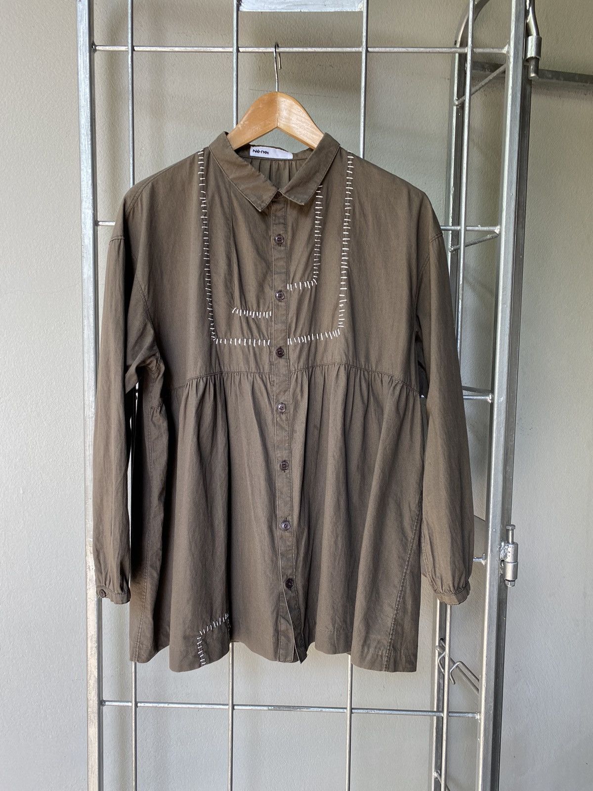 Ne-Net Né-net Bella Brown Embroidered Top Size XS / US 0-2 / IT 36-38 - 22 Thumbnail